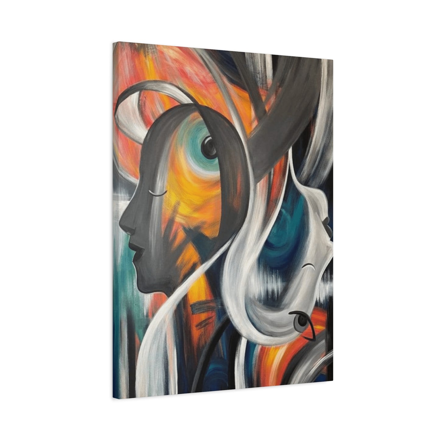 Abstract Faces Painting Wall Art & Canvas Prints
