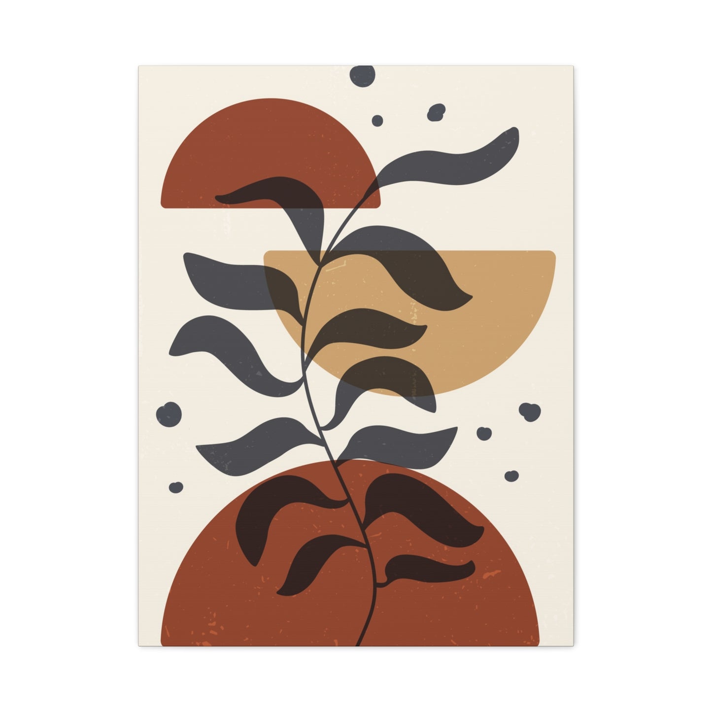 Branch And Geometry Earth Tones Wall Art & Canvas Prints