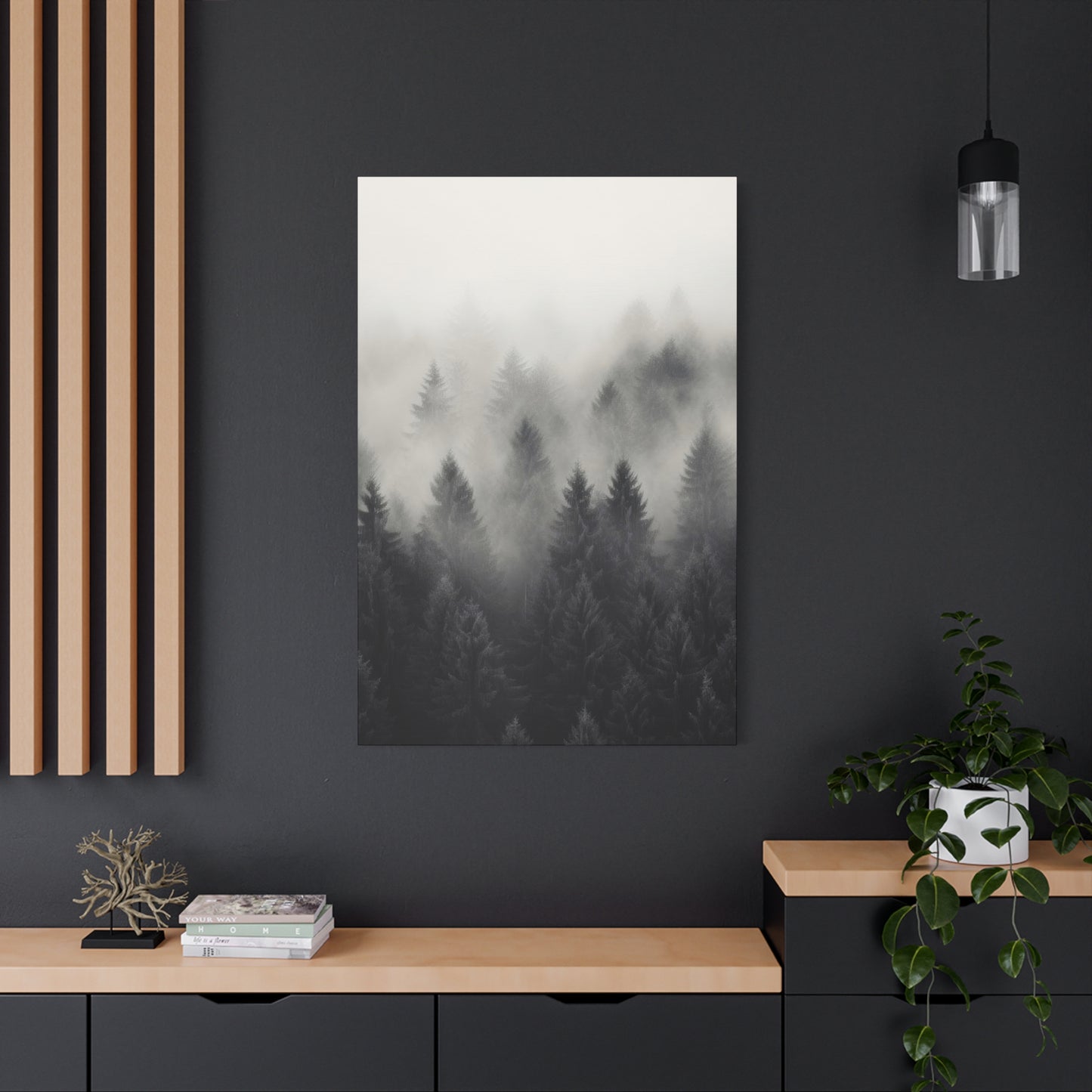 Forest Fog Grey Wall Art & Canvas Prints