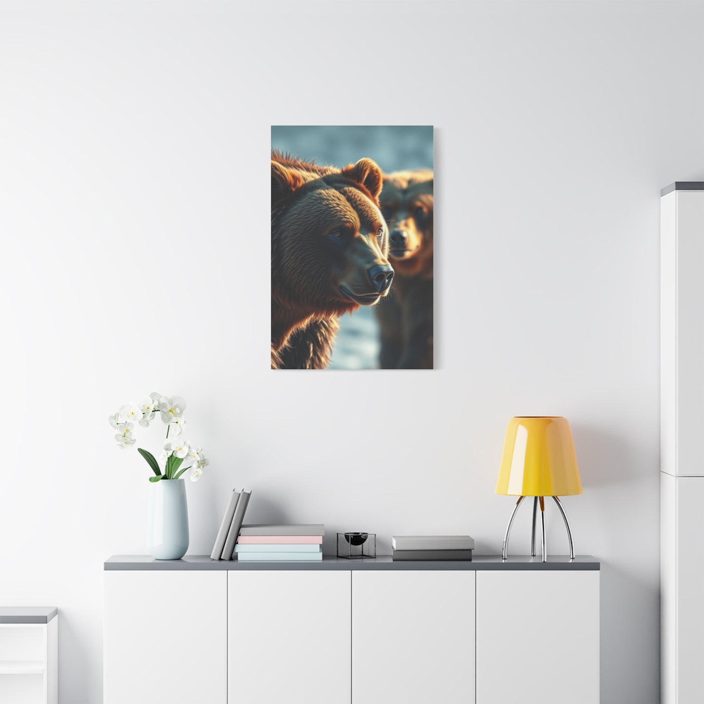 Grandiose Bear Silhouette Art Wall Art & Canvas Print