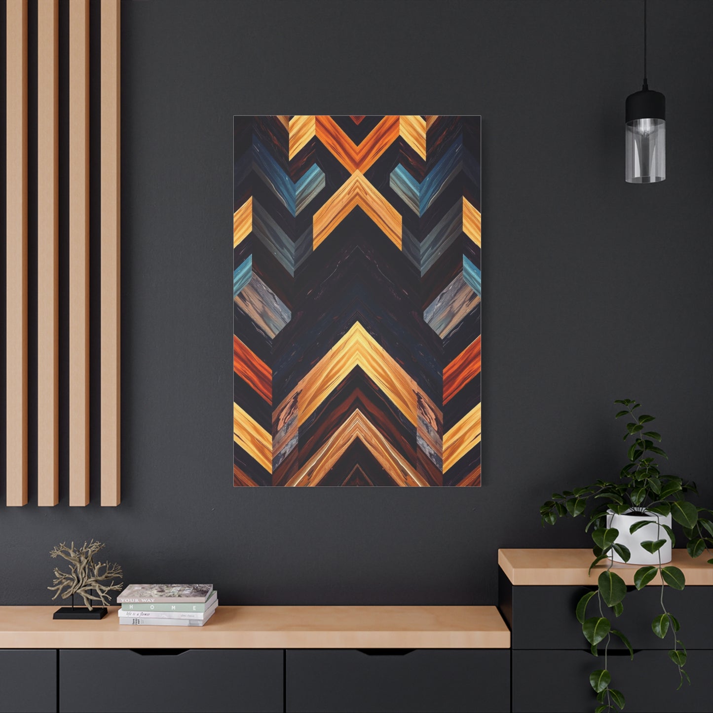 Vision Chevron Pattern Art Art Wall Art & Canvas Print