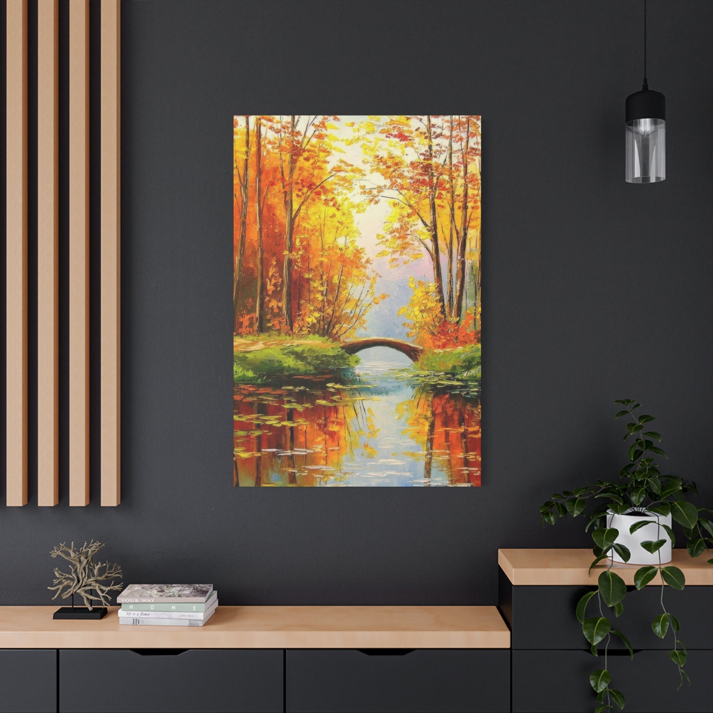Wooden Bridge In Forest Wall Art & Canvas Prints