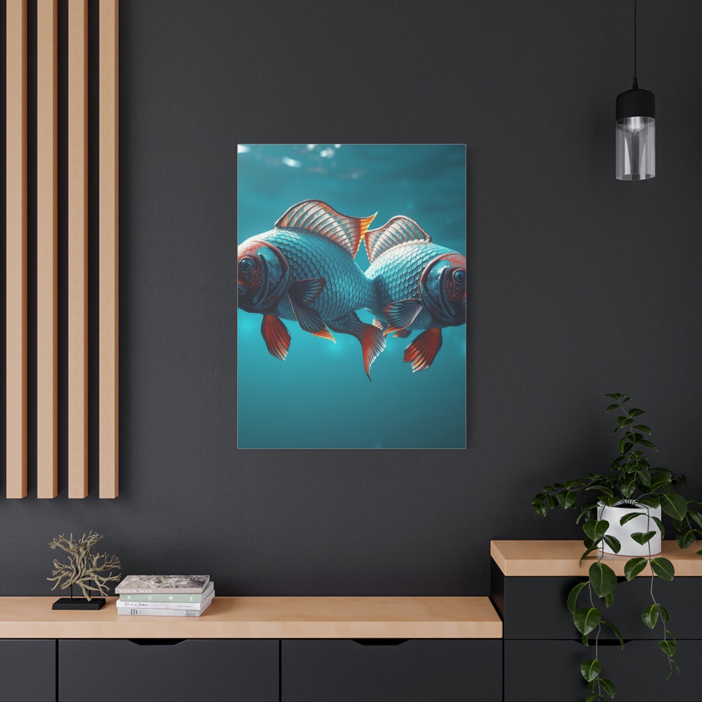 Mystical Pisces Serenade wall art & canvas print