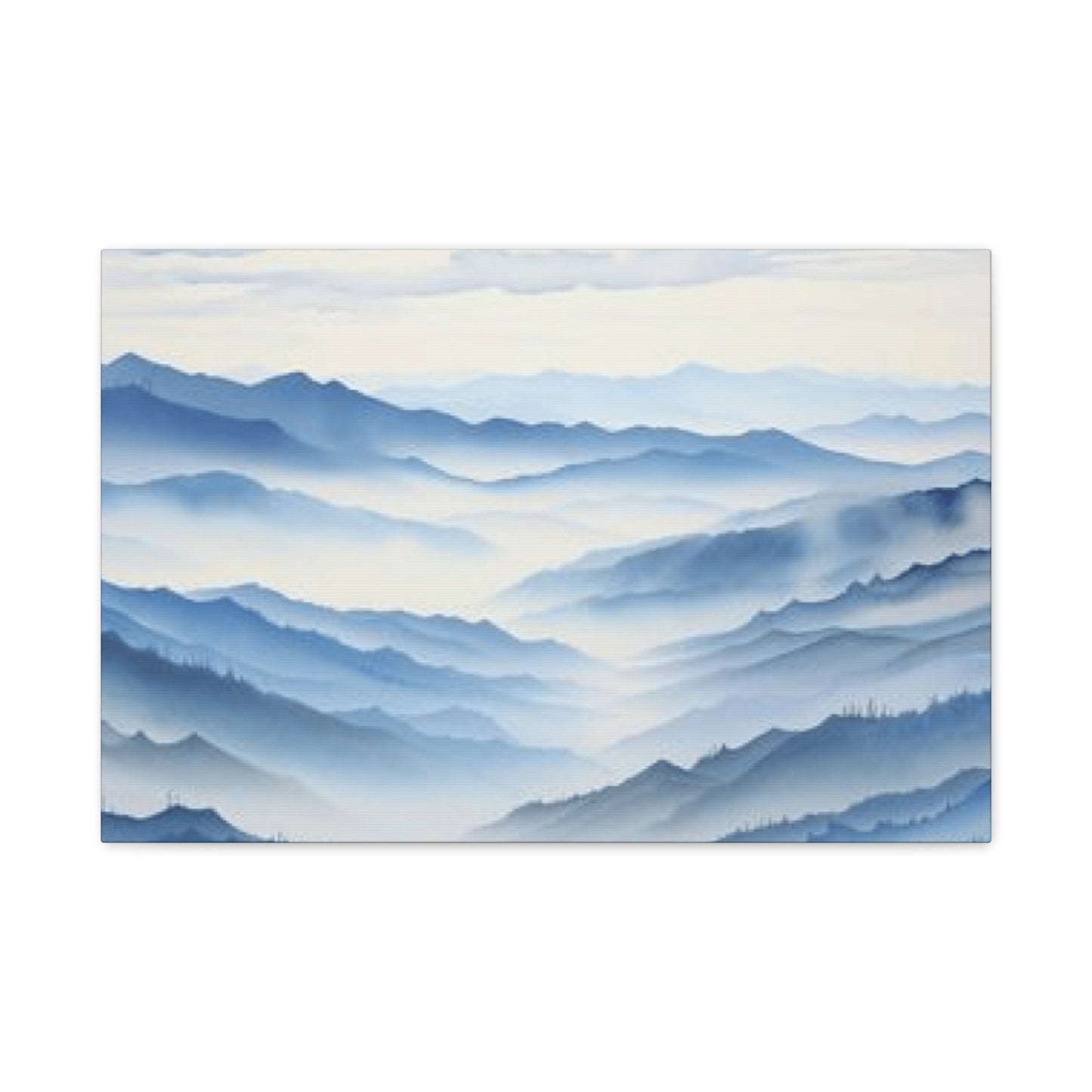 Blue Clouds and Ridge Painting Wall Art & Canvas Prints