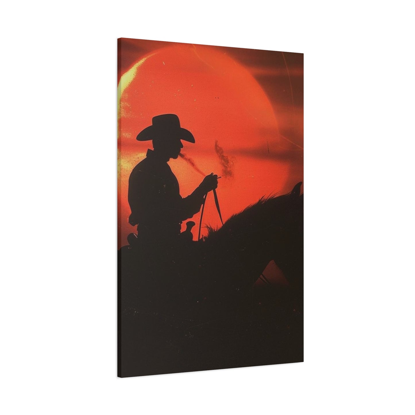 Cowboy In Dawn Wall Art & Canvas Prints