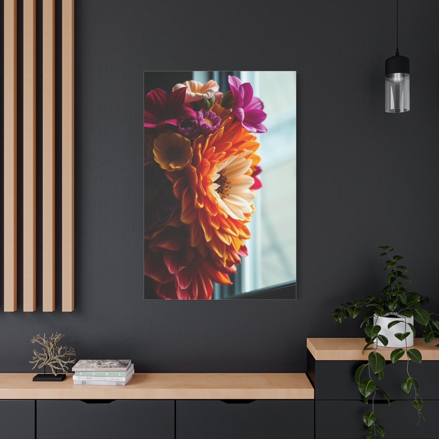 Petal Symphony Portrait Wall Art & Canvas Print