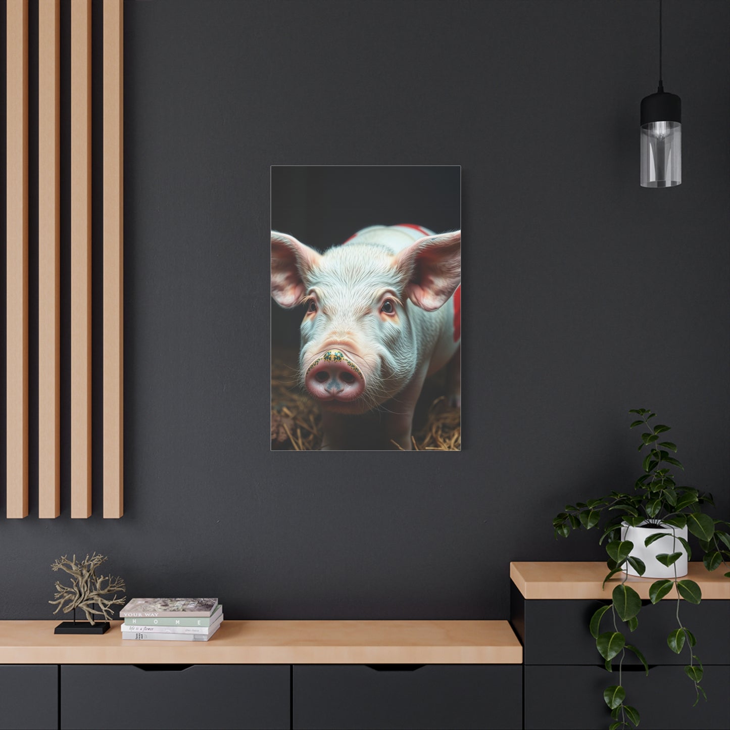 Pig Art Canvas Art 2 Wall Art & Canvas Print