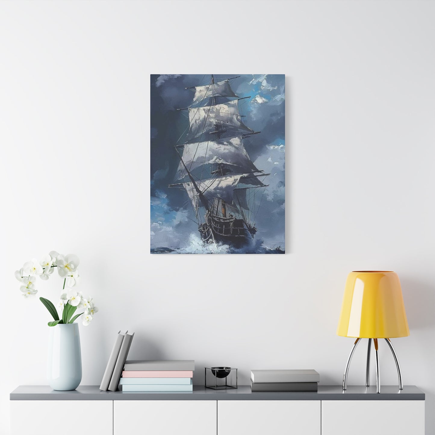 Large Ship In Sea Wall Art & Canvas Prints