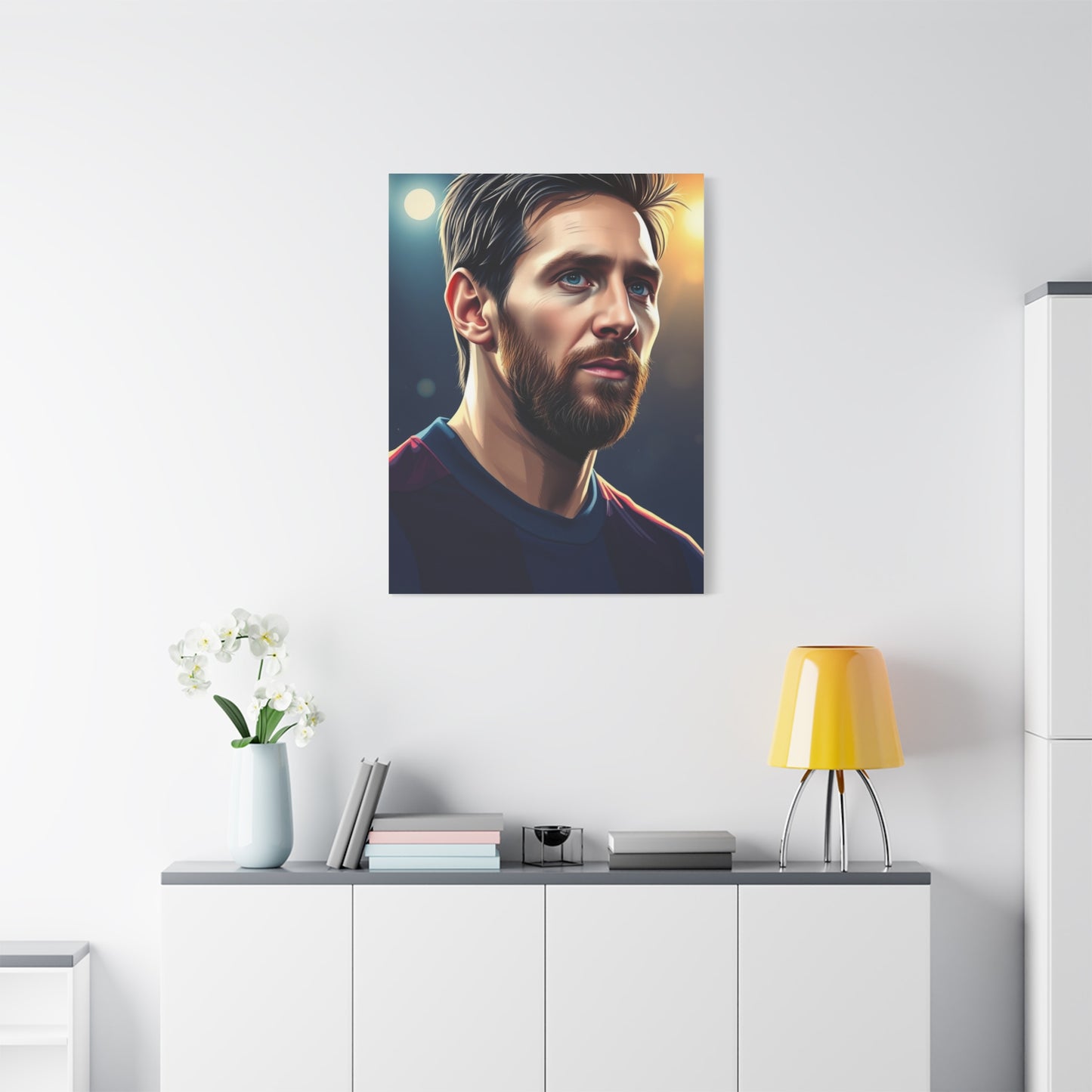 Lionel Messi Illustration Art Premium Canvas 20 Wall Art & Canvas Print