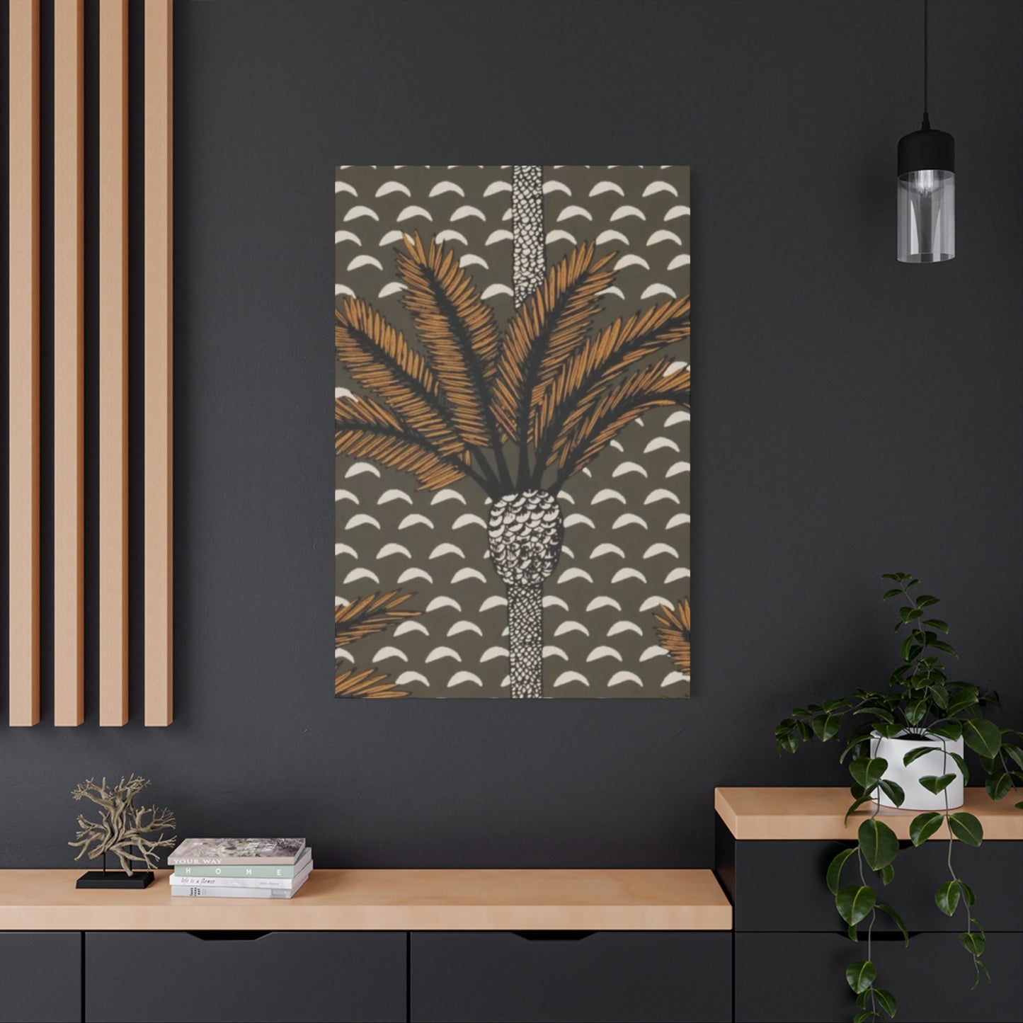 Palm Tree Brown Leaves Wall Art & Canvas Prints