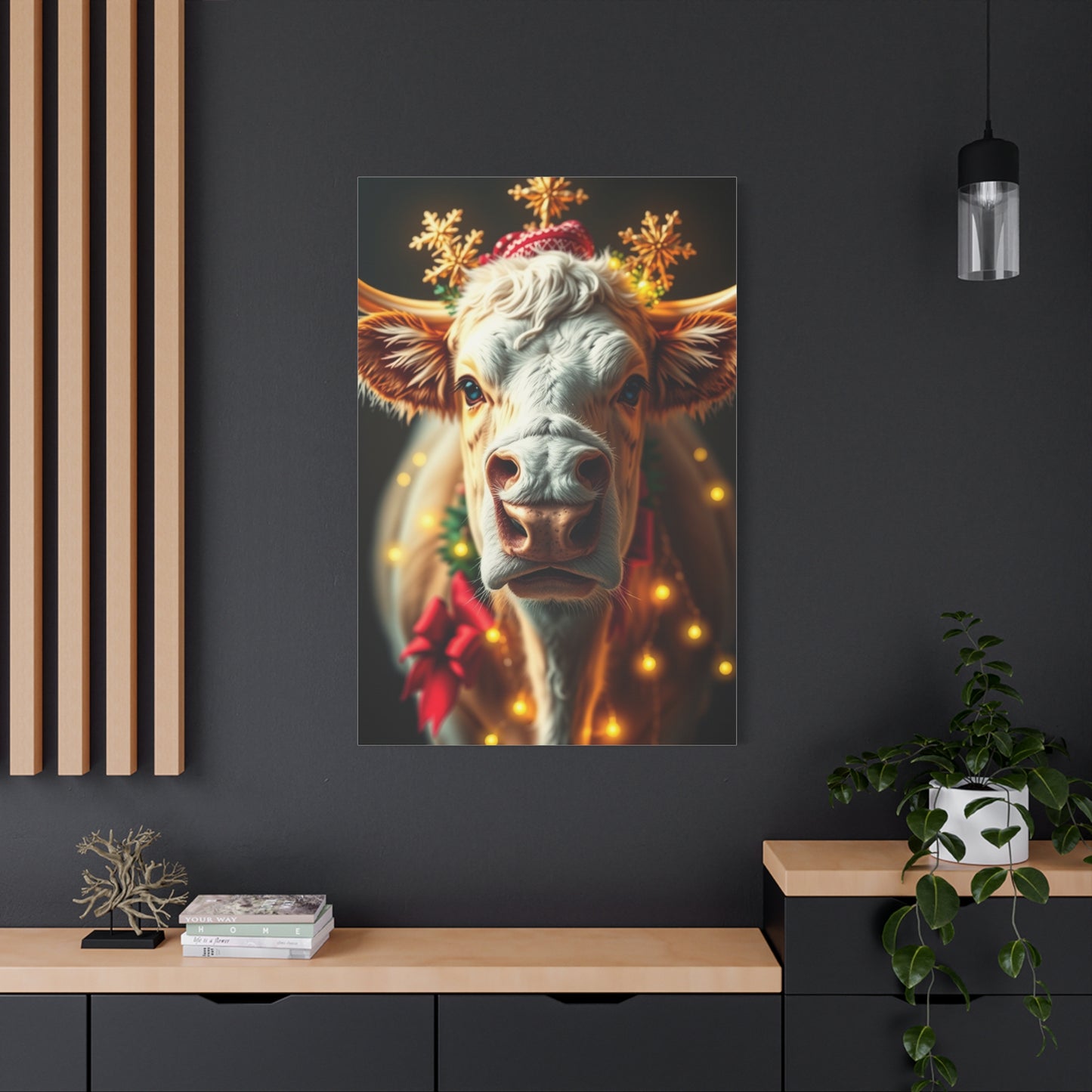 Jubilant Cattle Wonderland Art wall art & canvas print