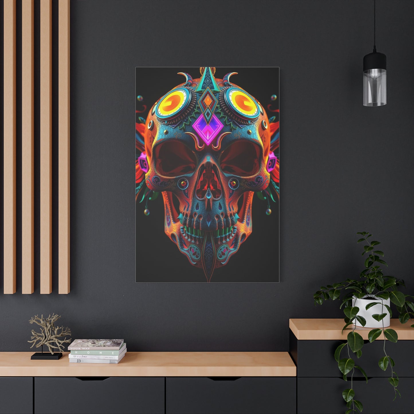 3D Trippy Skull Art By Ali Gulec Art Luxury Canvas Wall Art & Canvas Print