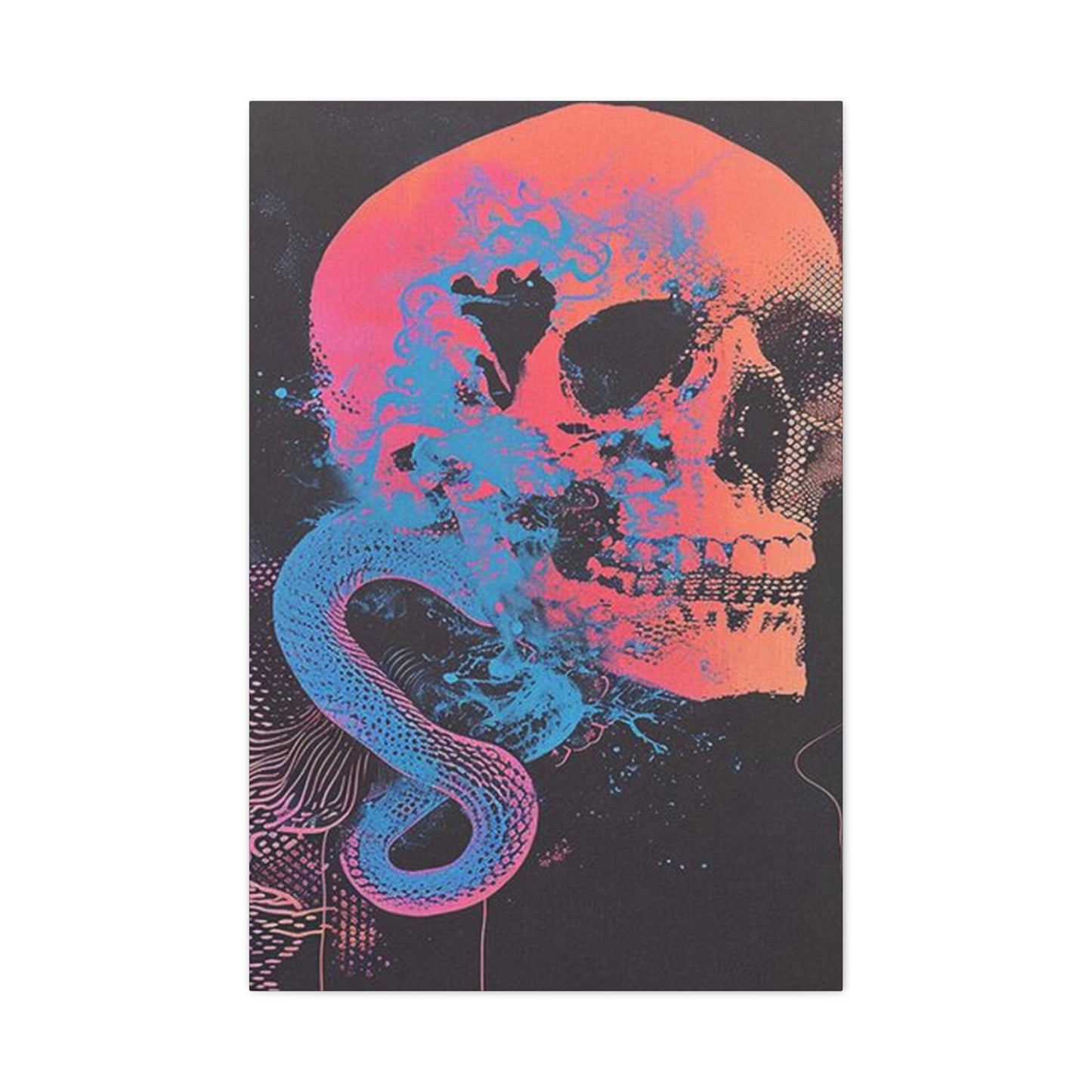 Skull And Snake Poster Wall Art & Canvas Prints