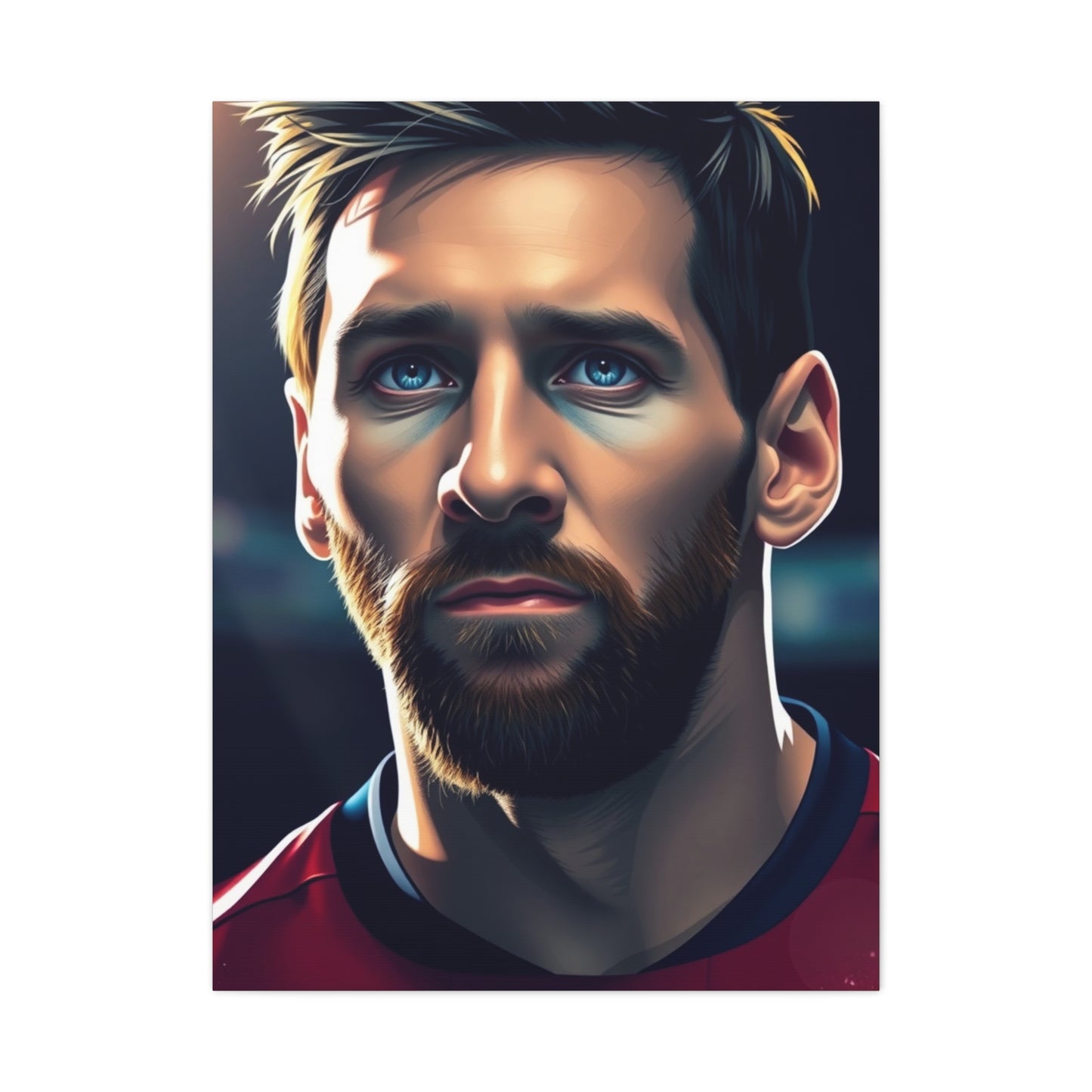 Lionel Messi Illustration Art Premium Canvas 16 Wall Art & Canvas Print
