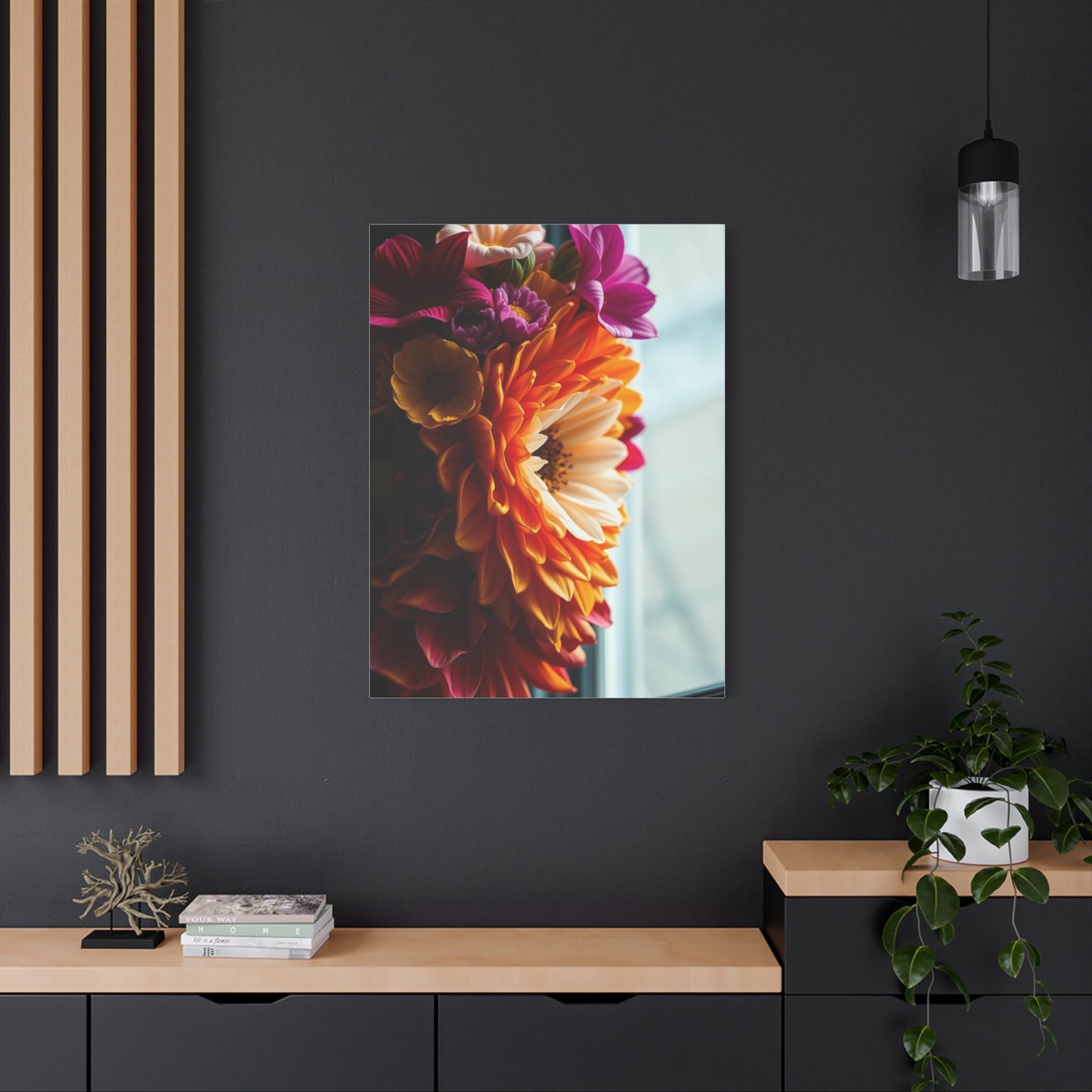 Petal Symphony Portrait Wall Art & Canvas Print