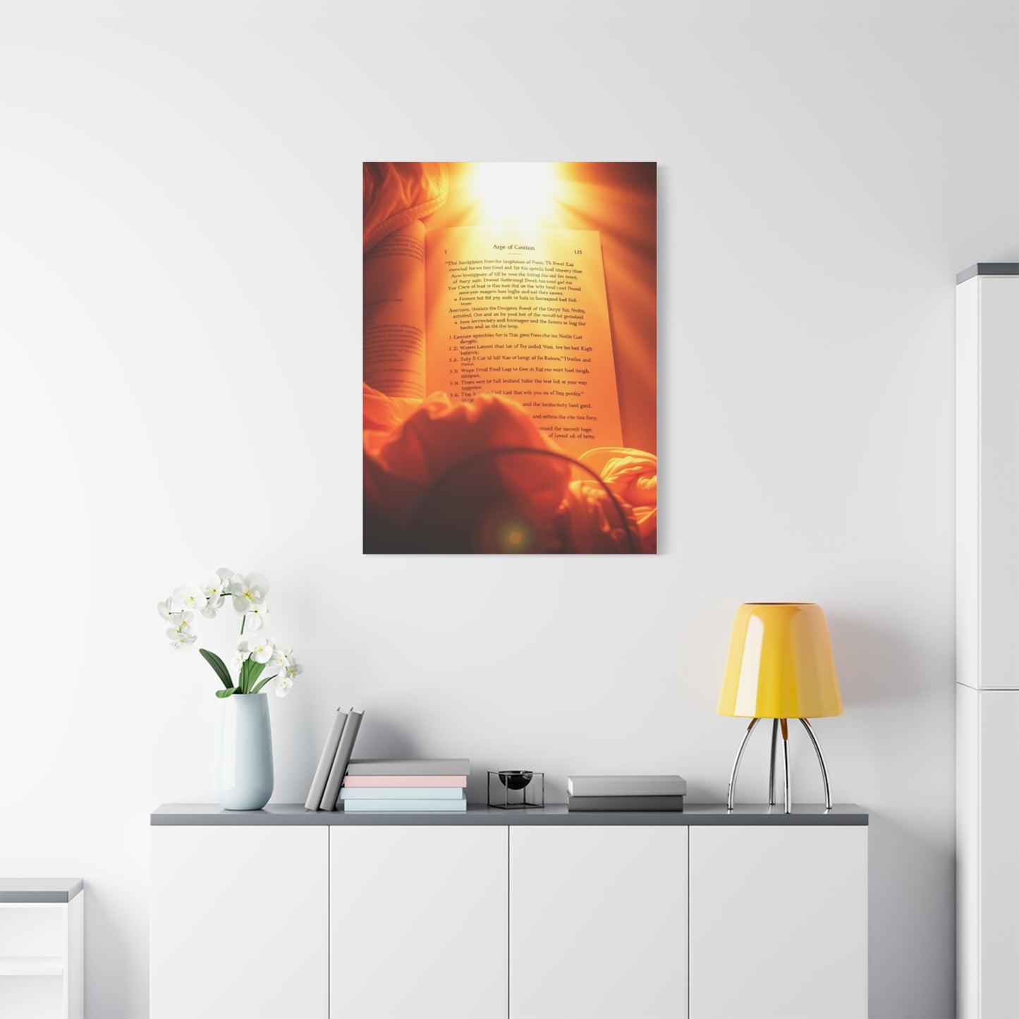 Sanctified Calligraphy Canvas Wall Art & Canvas Print
