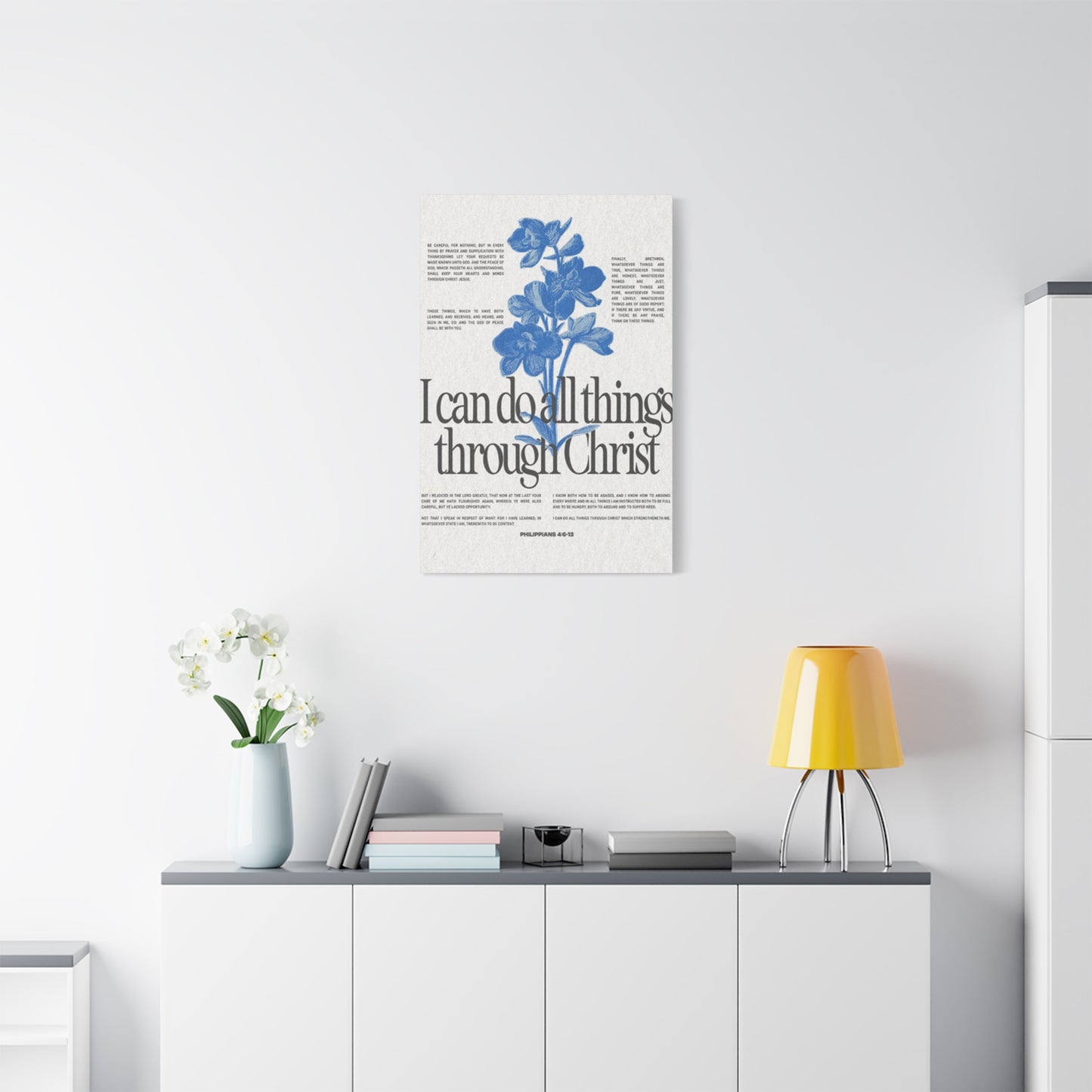 Christ Quote Poster Wall Art & Canvas Prints