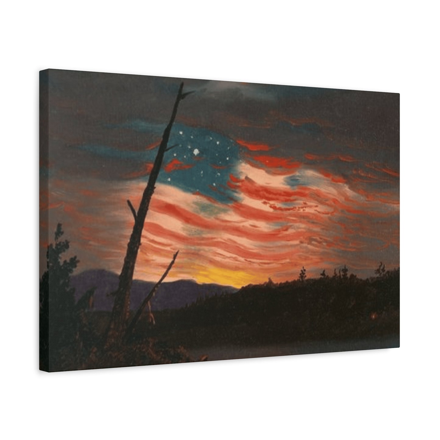 American Flag in Sky Wall Art & Canvas Prints