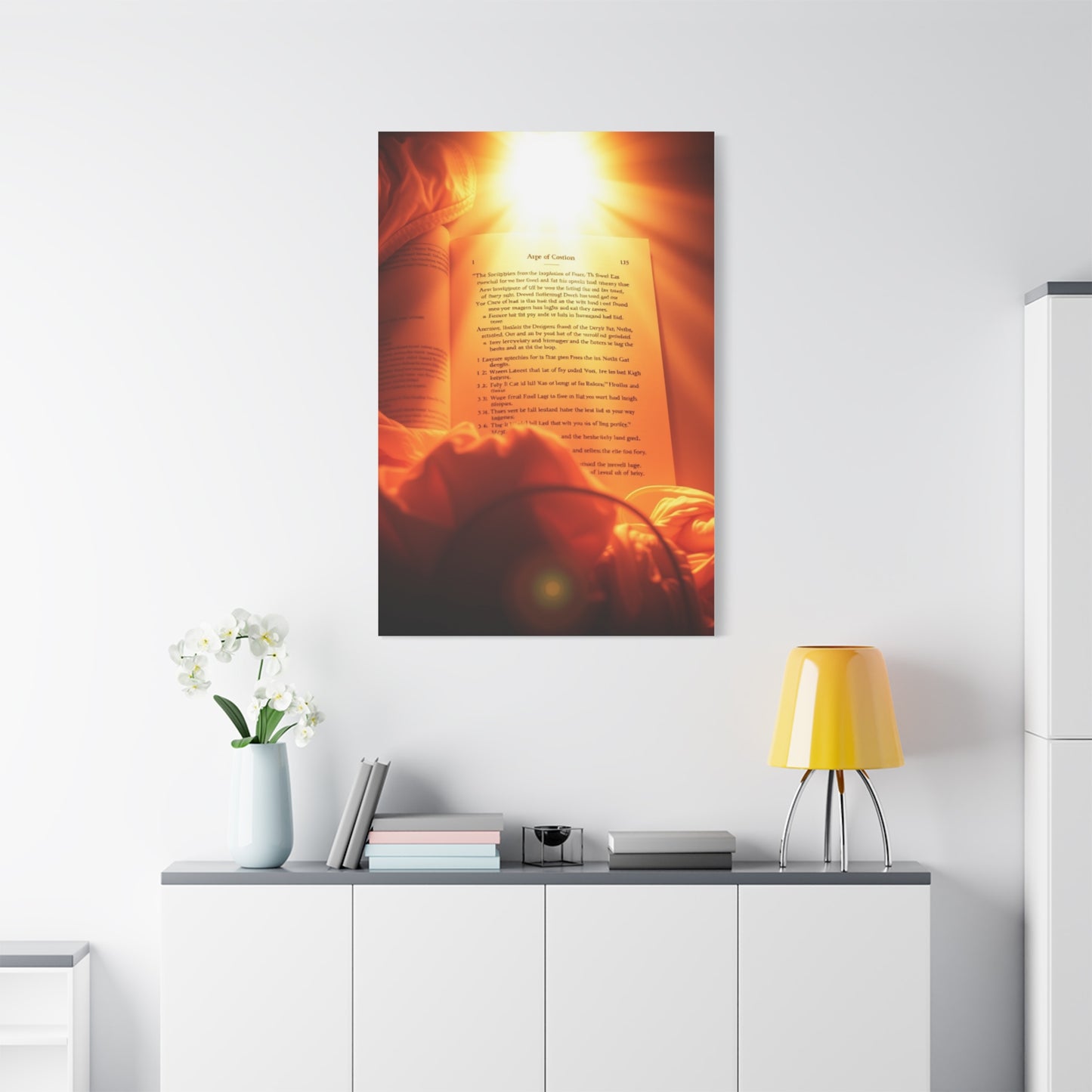 Sanctified Calligraphy Canvas Wall Art & Canvas Print