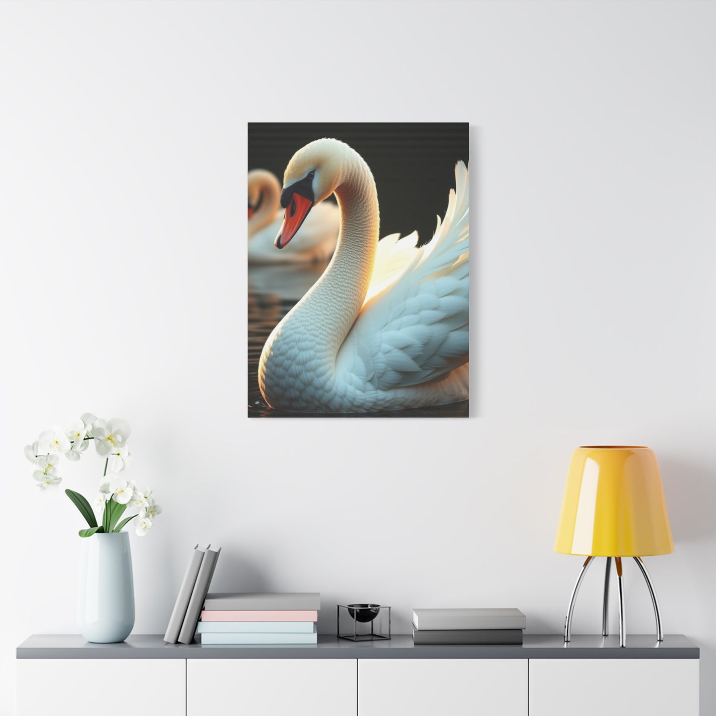 Swan Art Canvas Art 5 Wall Art & Canvas Print