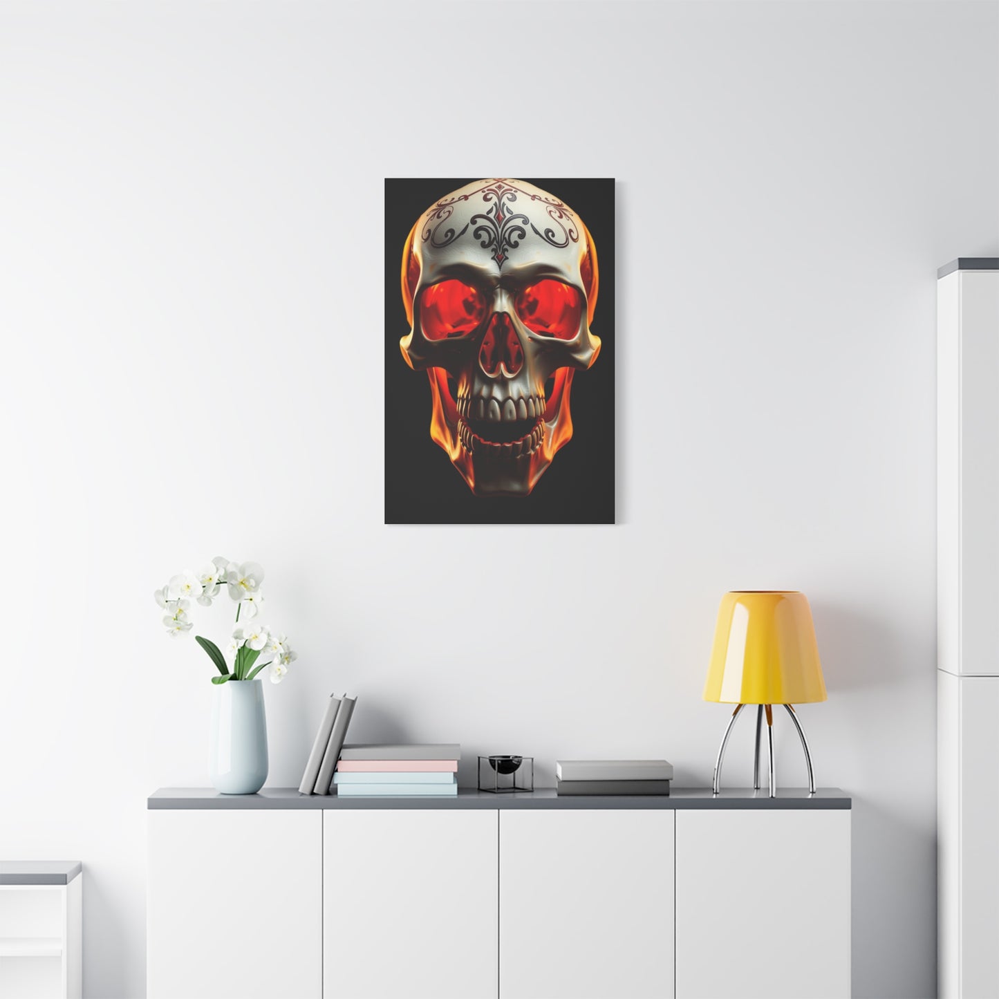 Luminous Skull Tableau Wall Art & Canvas Print