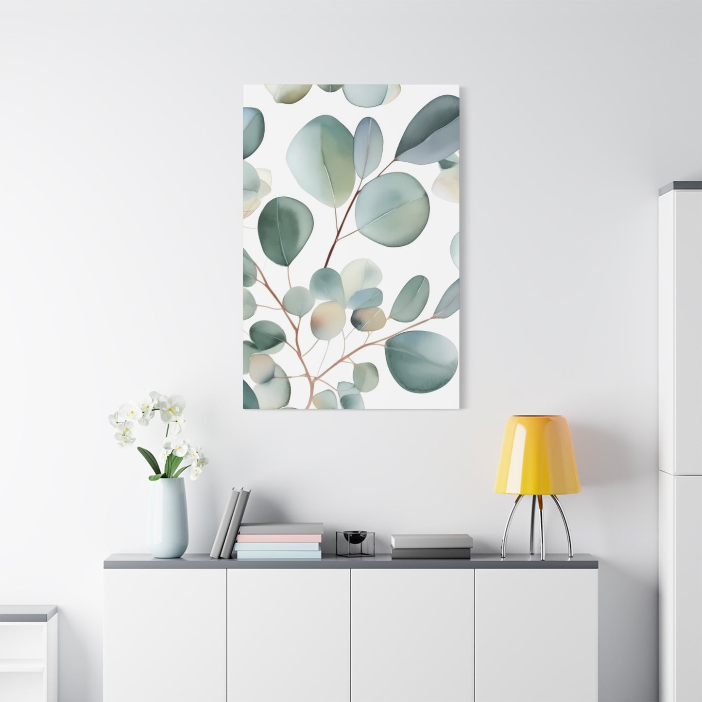Eucalyptus Leaves Shapes Wall Art & Canvas Prints