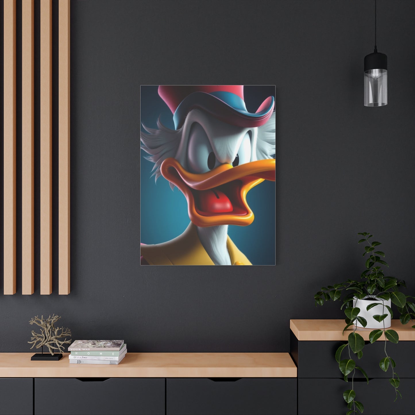 Dagobert Scrooge McDuck Art Premium Canvas 20 Wall Art & Canvas Print