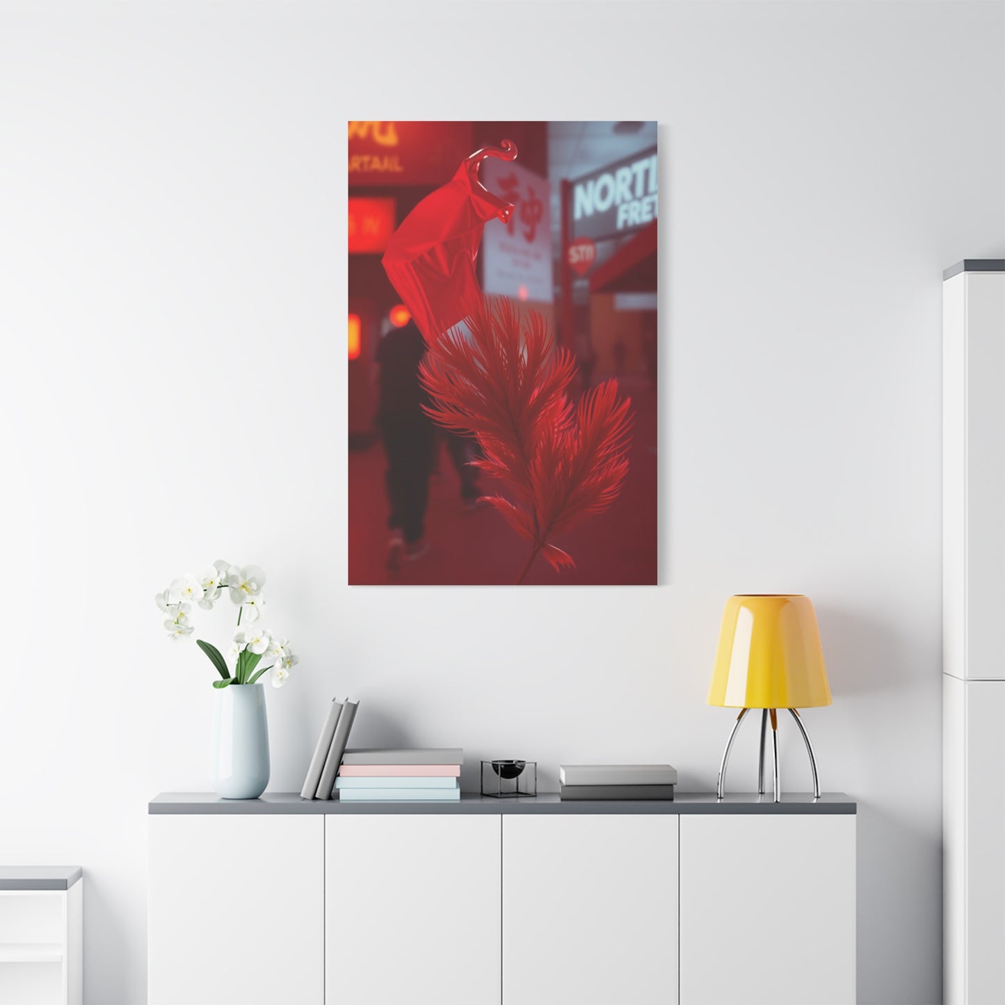 Crimson Reverie Canvas Wall Art & Canvas Print
