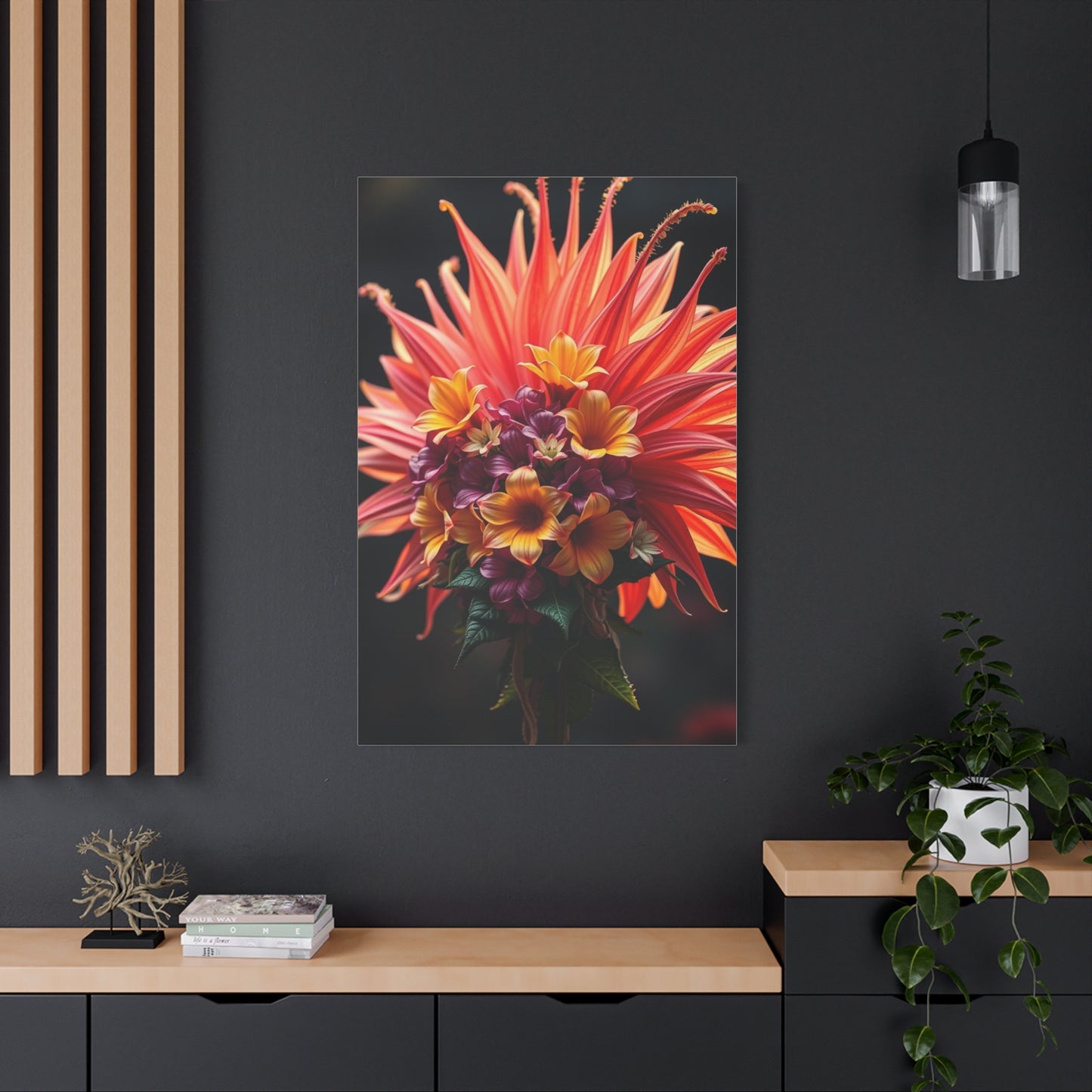 Radiant Blooming Facade Wall Art & Canvas Print