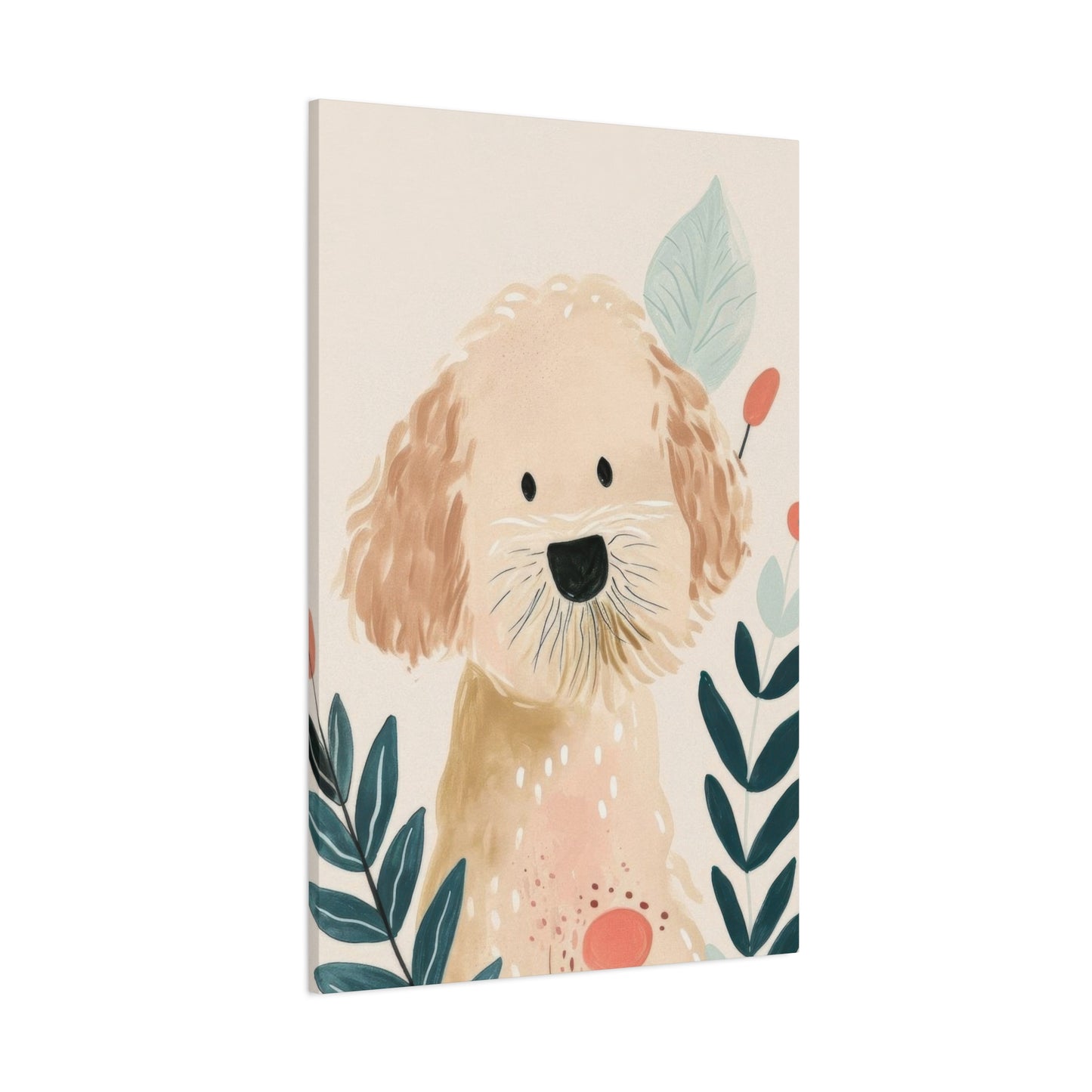 Goldendoodle Illustration Wall Art & Canvas Prints