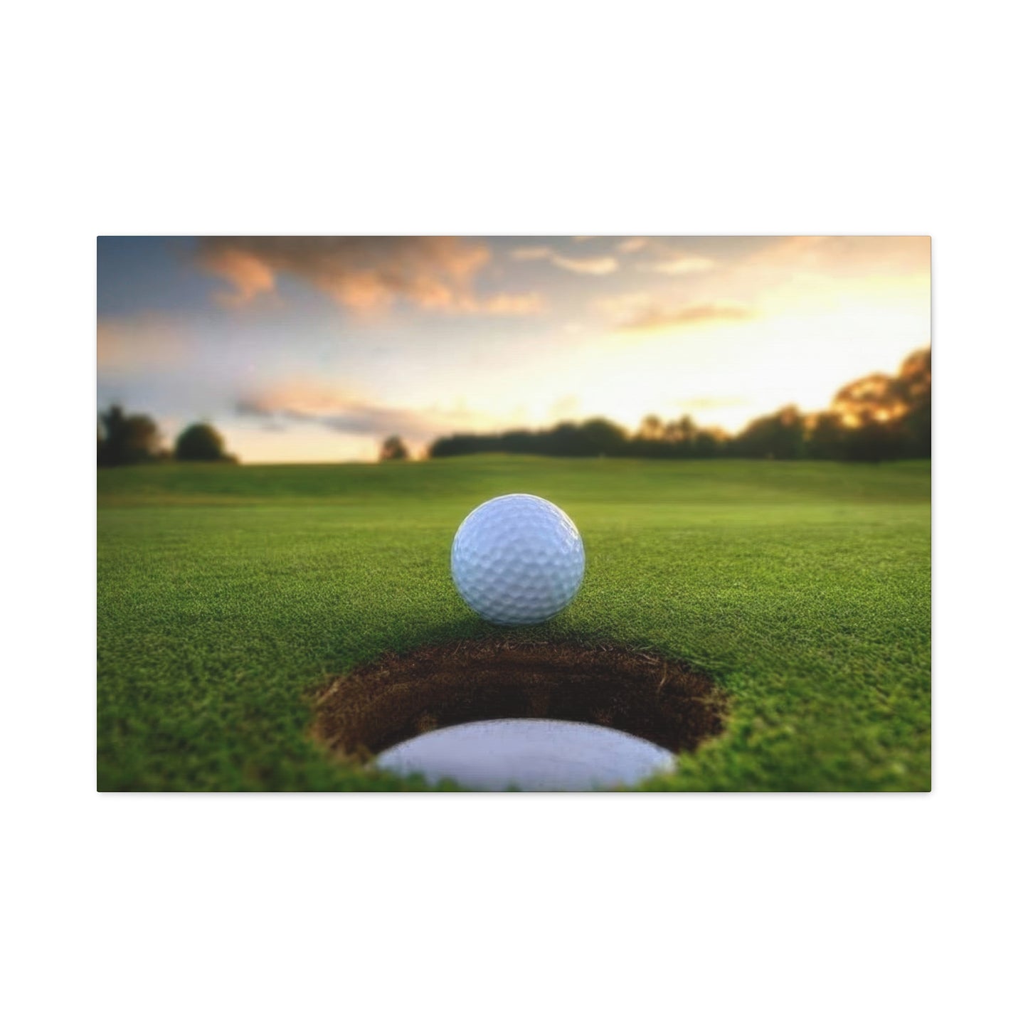 Golf Ball Cup Closeup Wall Art & Canvas Prints