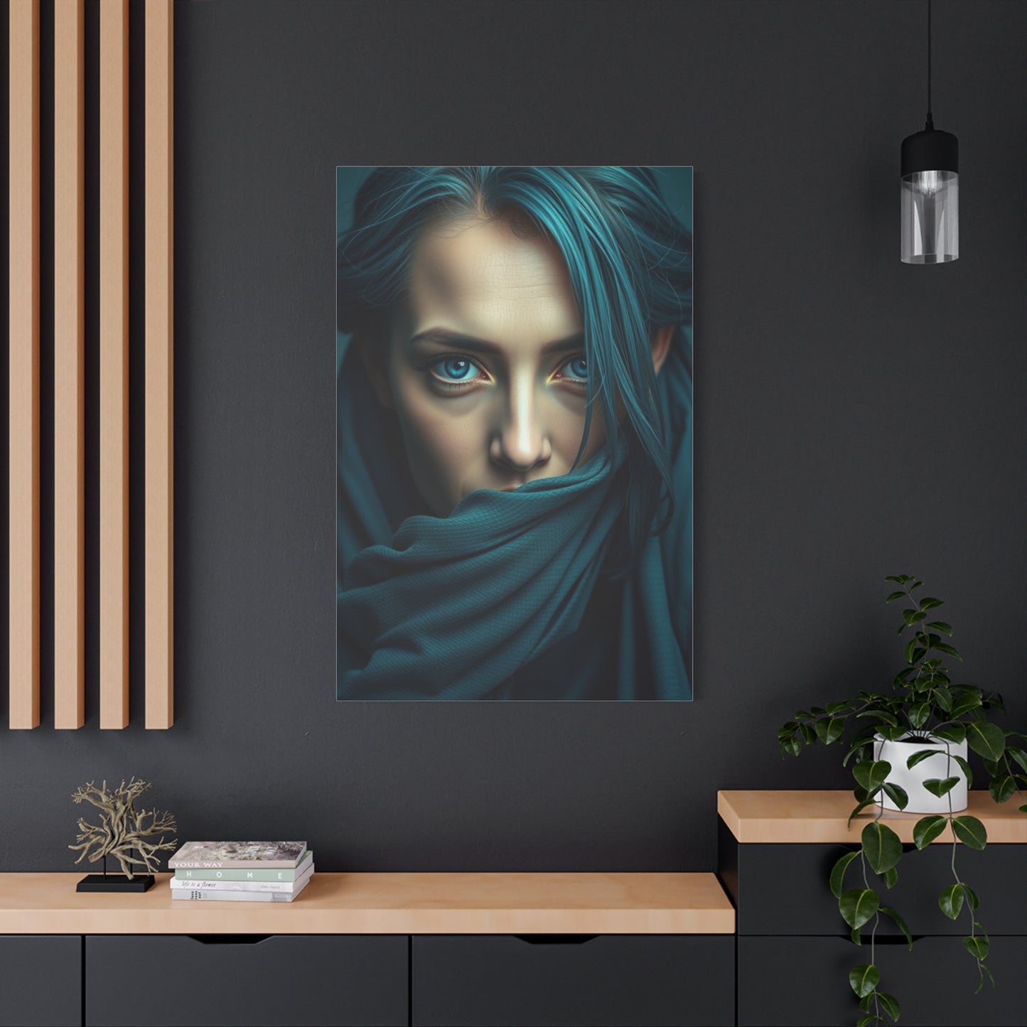 Verdant Sapphire Masterpiece wall art & canvas print