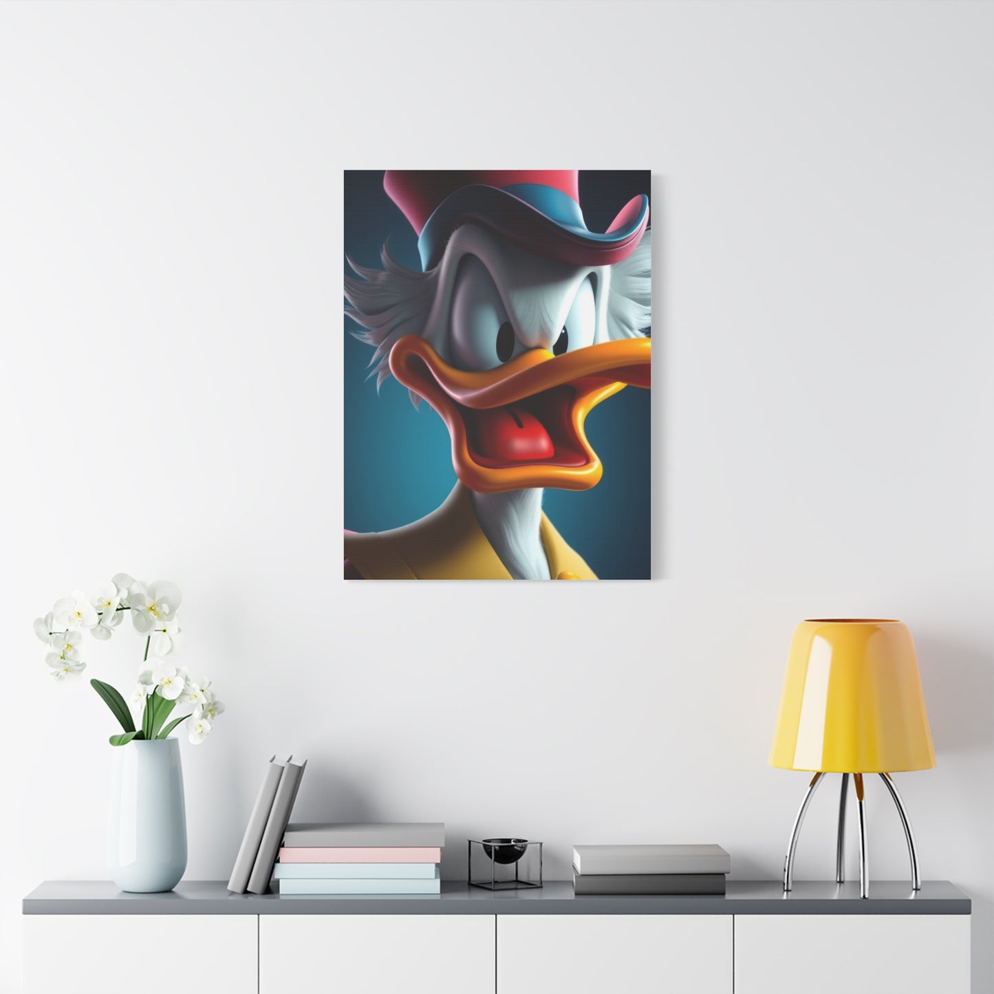 Dagobert Scrooge McDuck Art Premium Canvas 20 Wall Art & Canvas Print