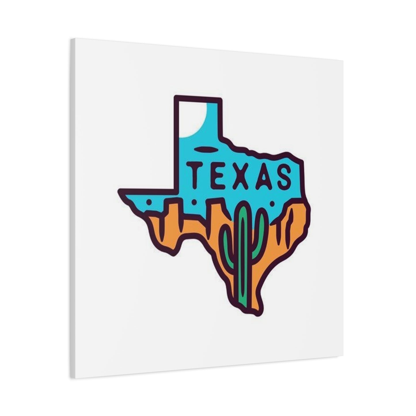 Texas Map Drawing Poster Wall Art & Canvas Prints