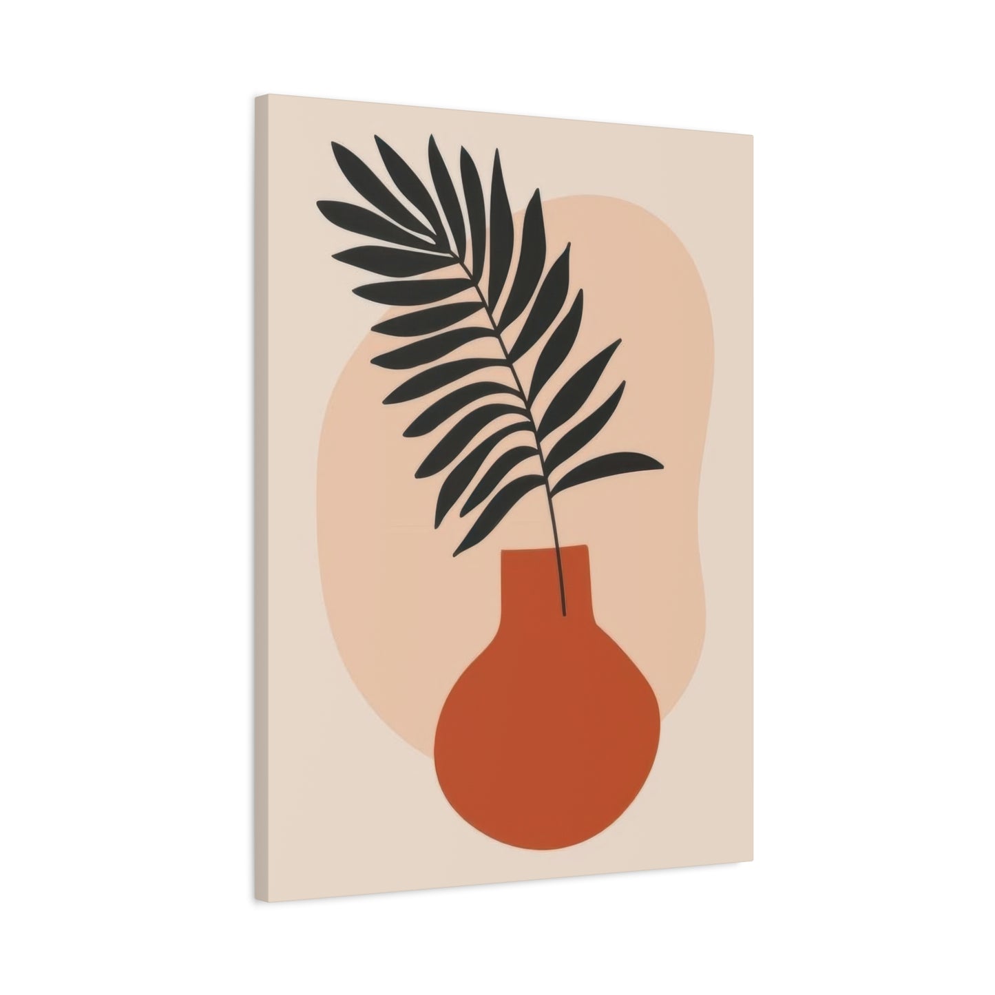 Orange Vase Abstract Earth Tones Wall Art & Canvas Prints