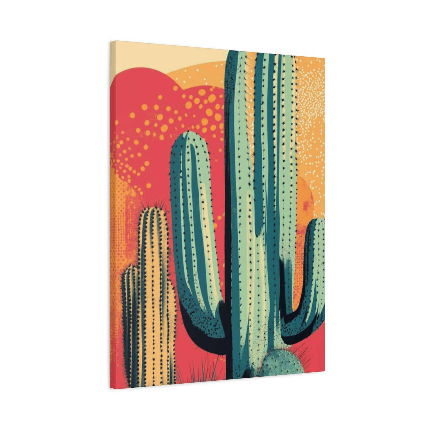 Bright Cactus Painting Wall Art & Canvas Prints