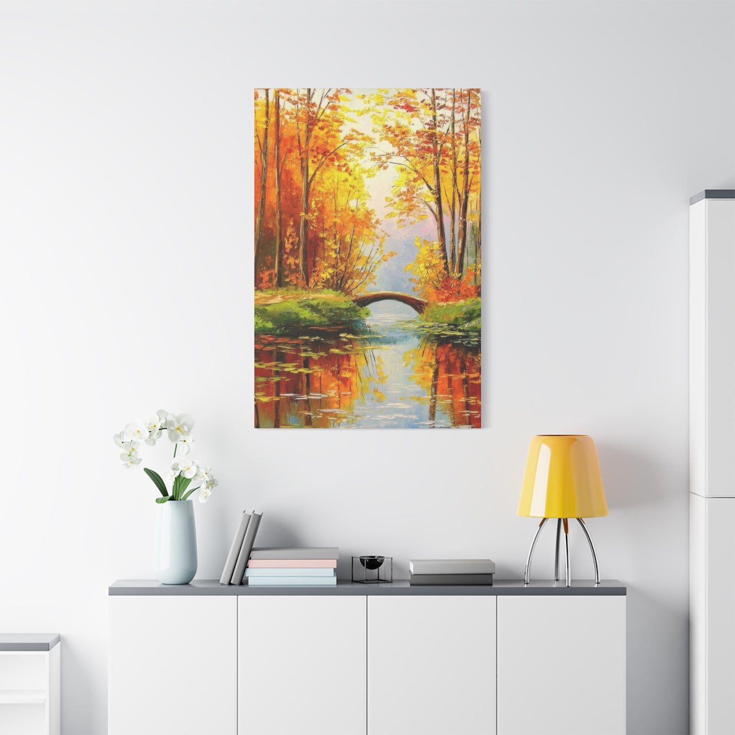 Wooden Bridge In Forest Wall Art & Canvas Prints