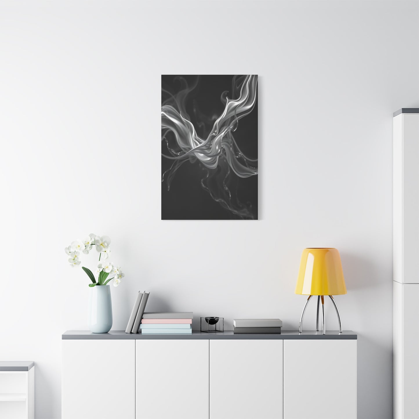 Gray & White Art Canvas Art 9 Wall Art & Canvas Print