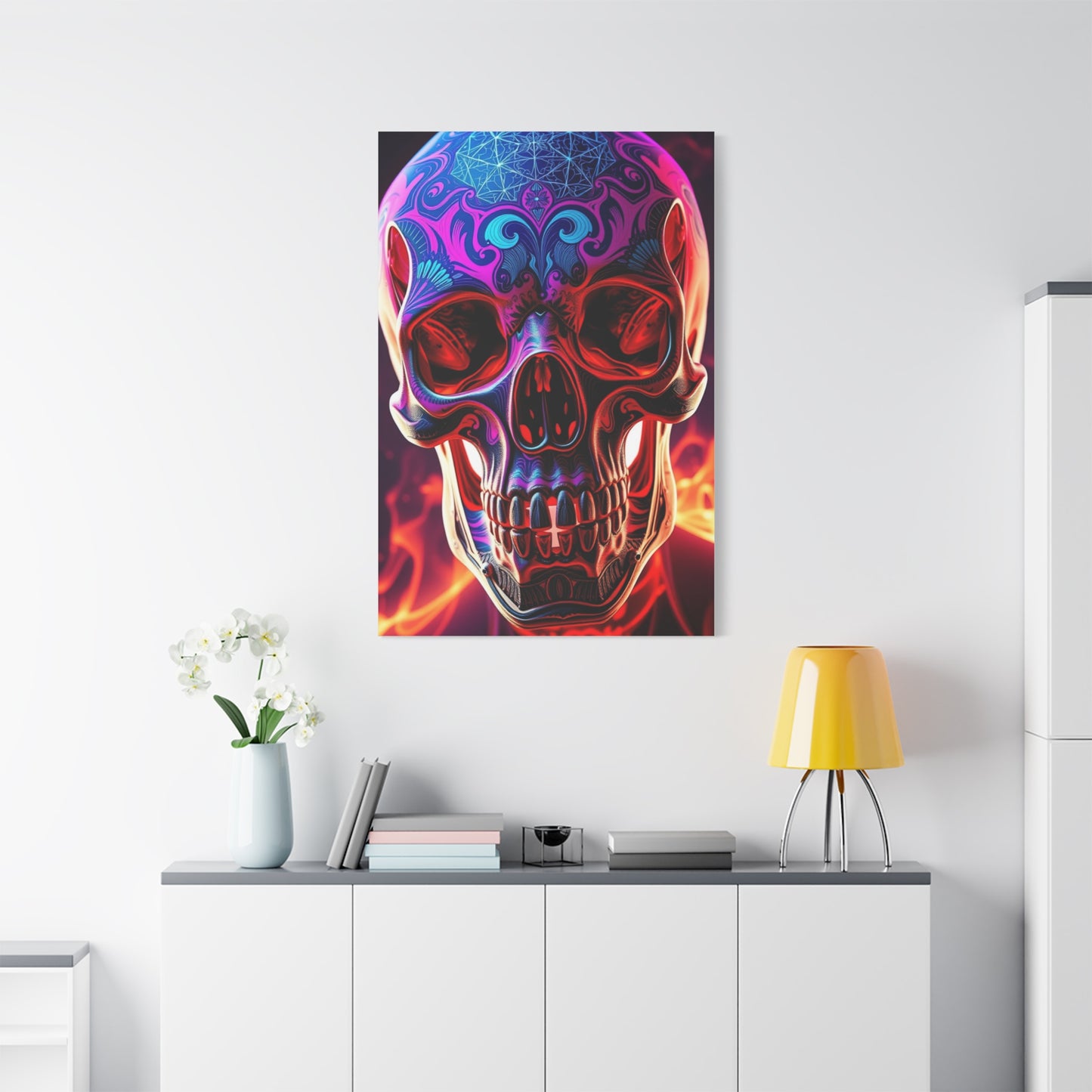 Trippy Skull Art Premium Canvas 18 Wall Art & Canvas Print