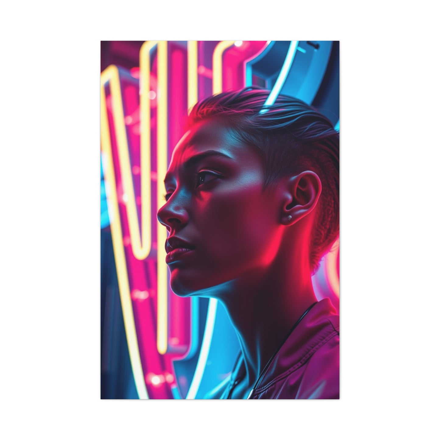 Neon Art Premium Canvas 18 Wall Art & Canvas Print