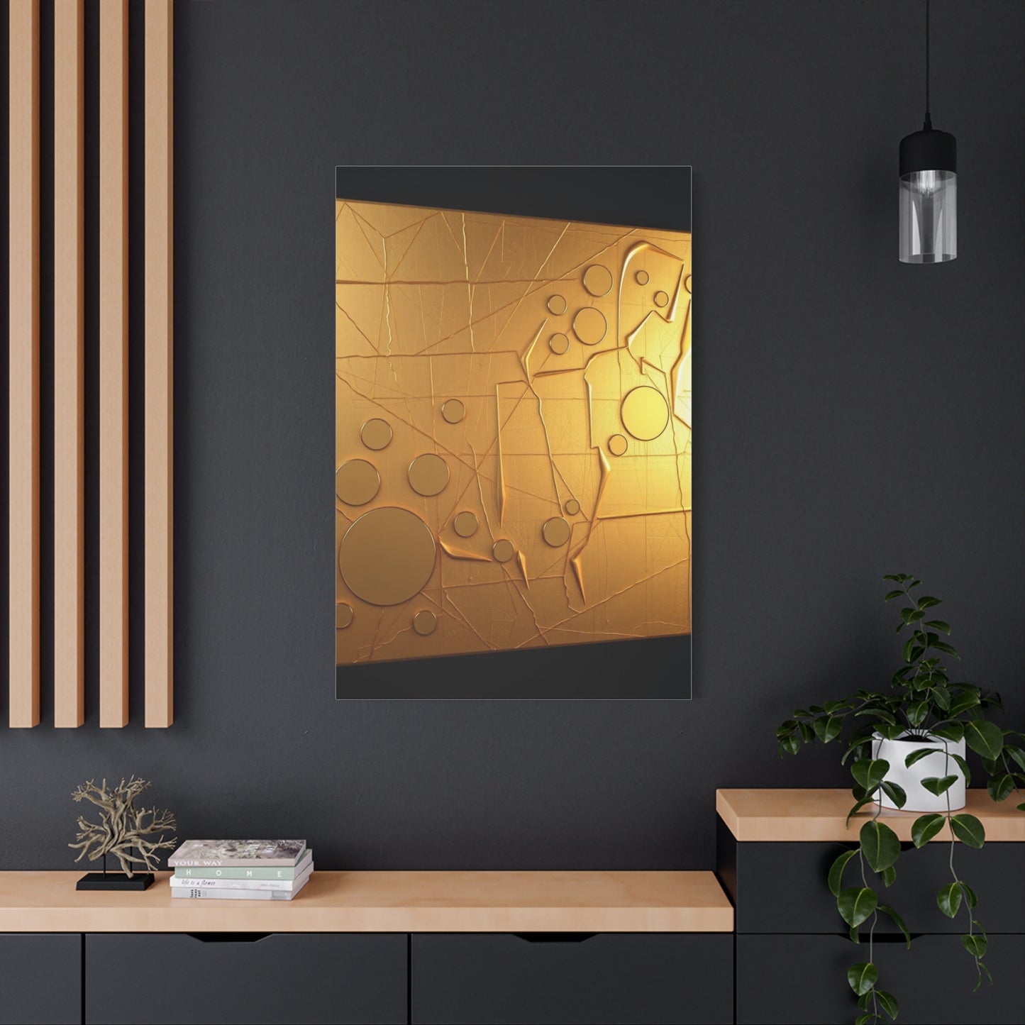 Masterpiece Gold & Silver Canvas Art Vision Wall Art & Canvas Print