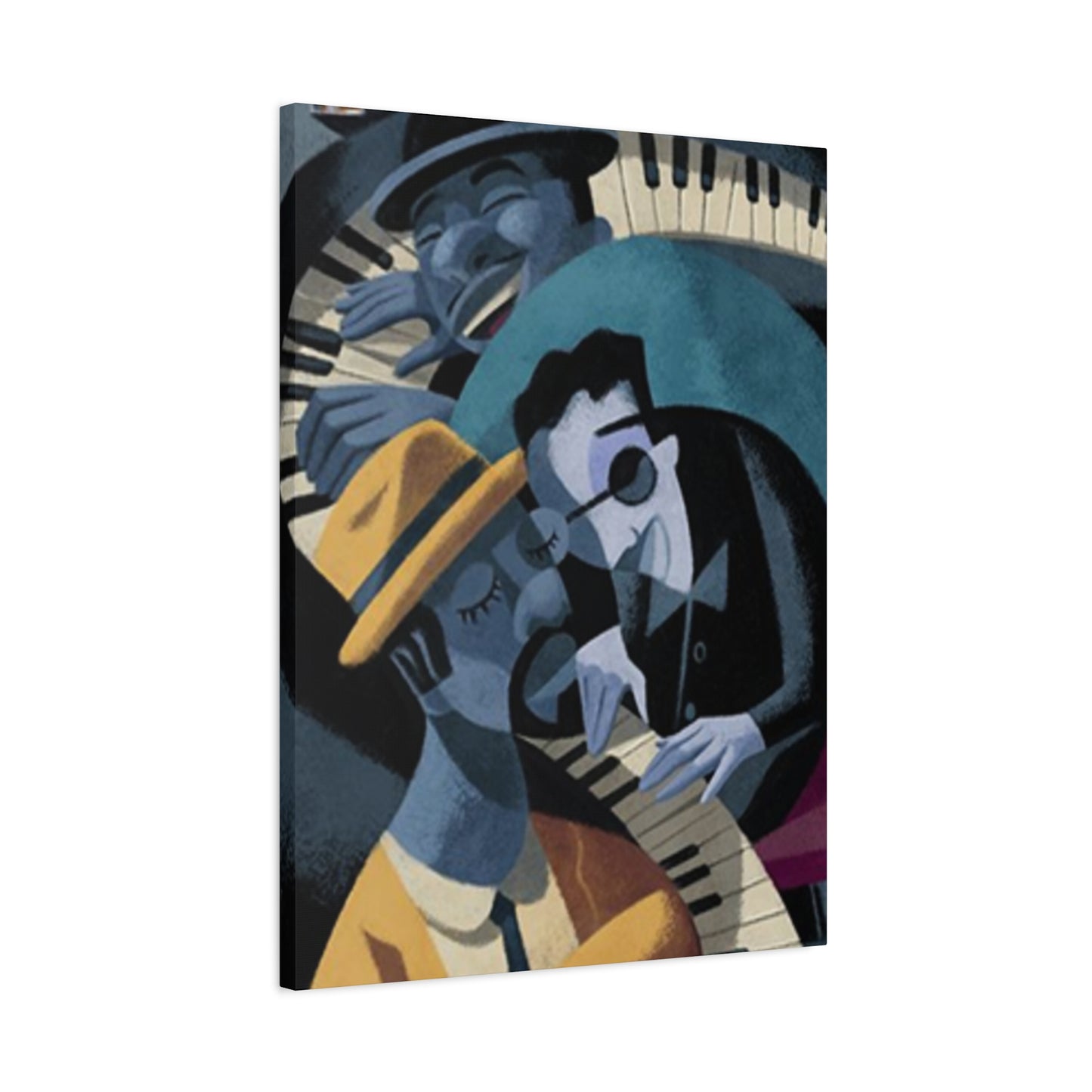Cartoon Piano Artists Wall Art & Canvas Prints