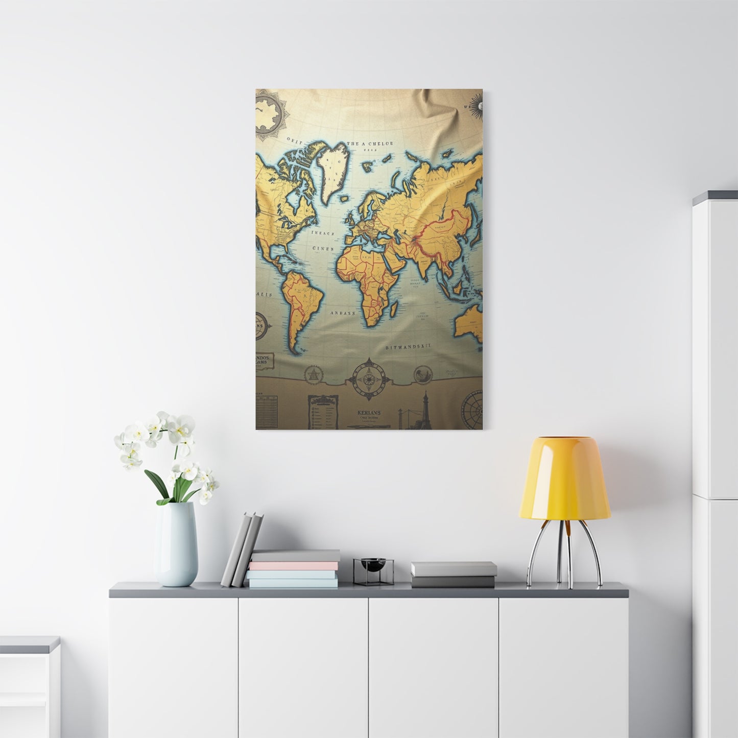 Masterpiece Antique Maps Art Vision Wall Art & Canvas Print
