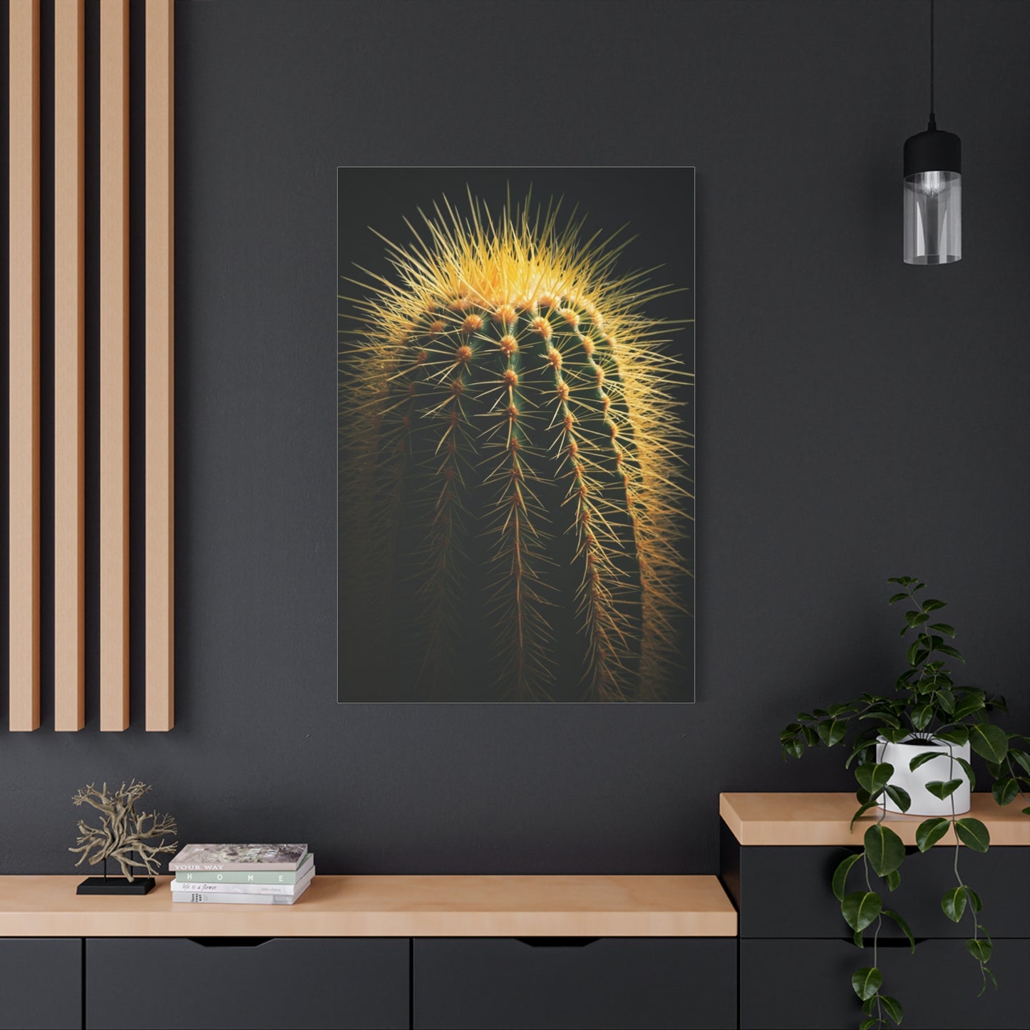 Desert Stone Barrel Cactus Wall Art & Canvas Prints