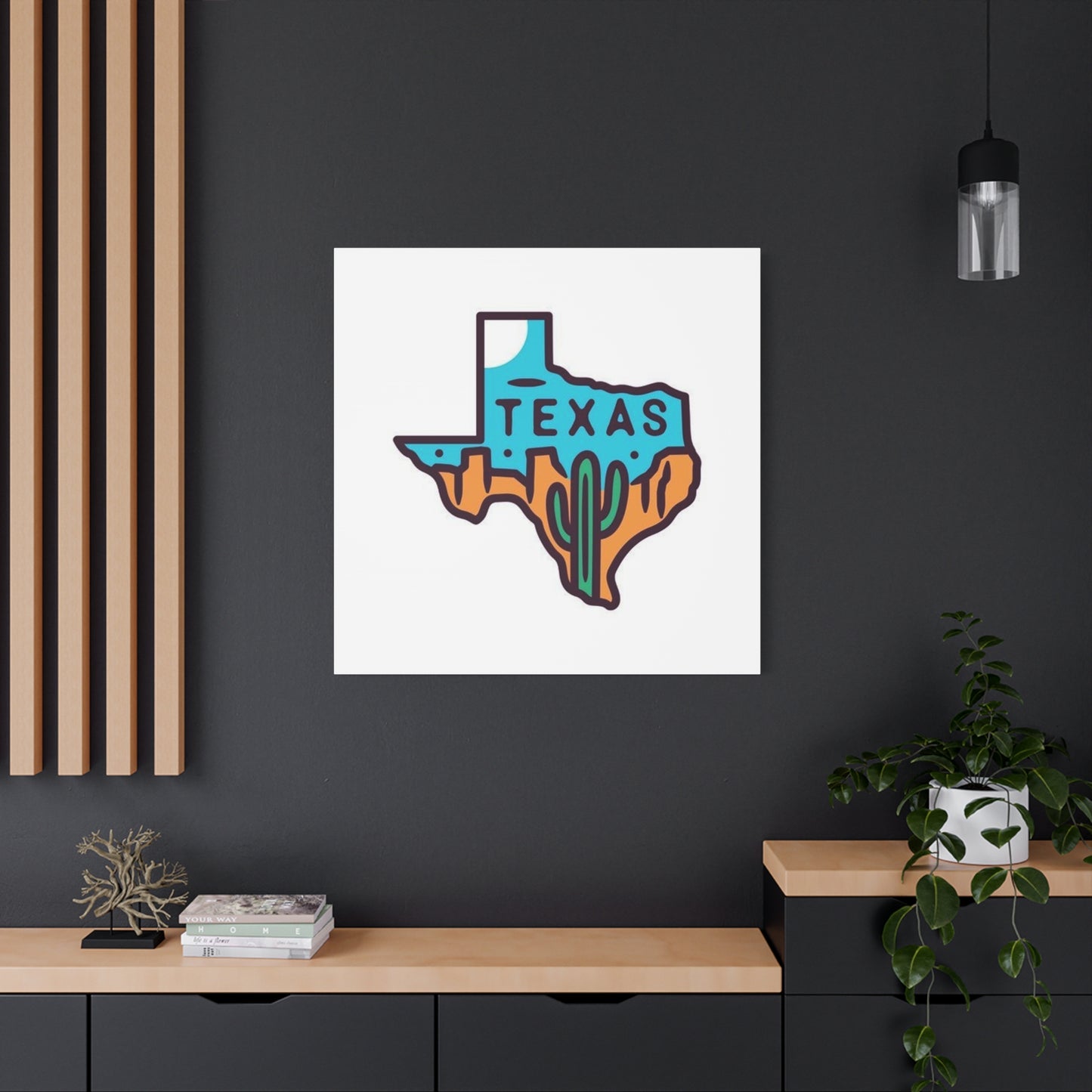 Texas Map Drawing Poster Wall Art & Canvas Prints