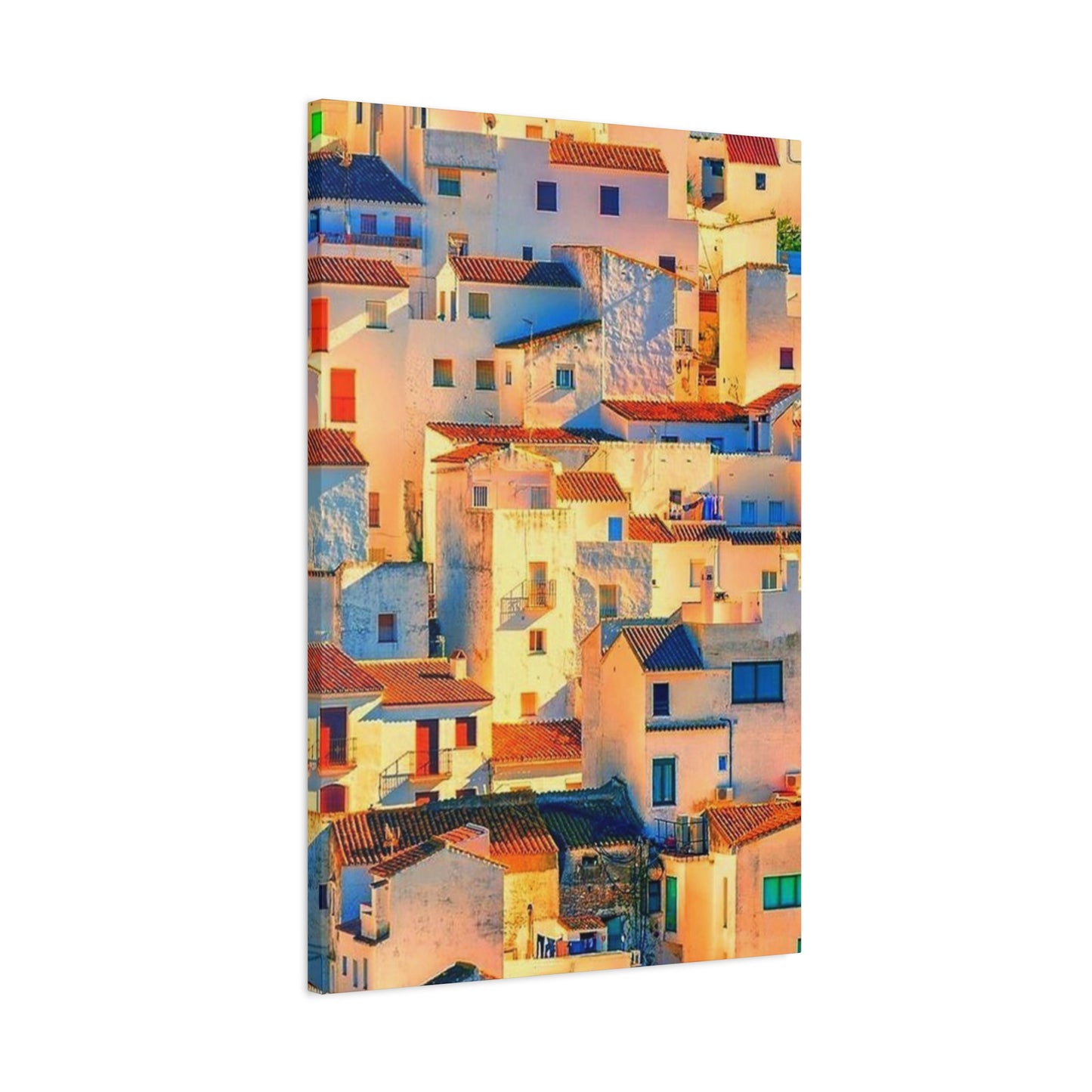 Sunlight On Houses Of Spain Wall Art & Canvas Prints