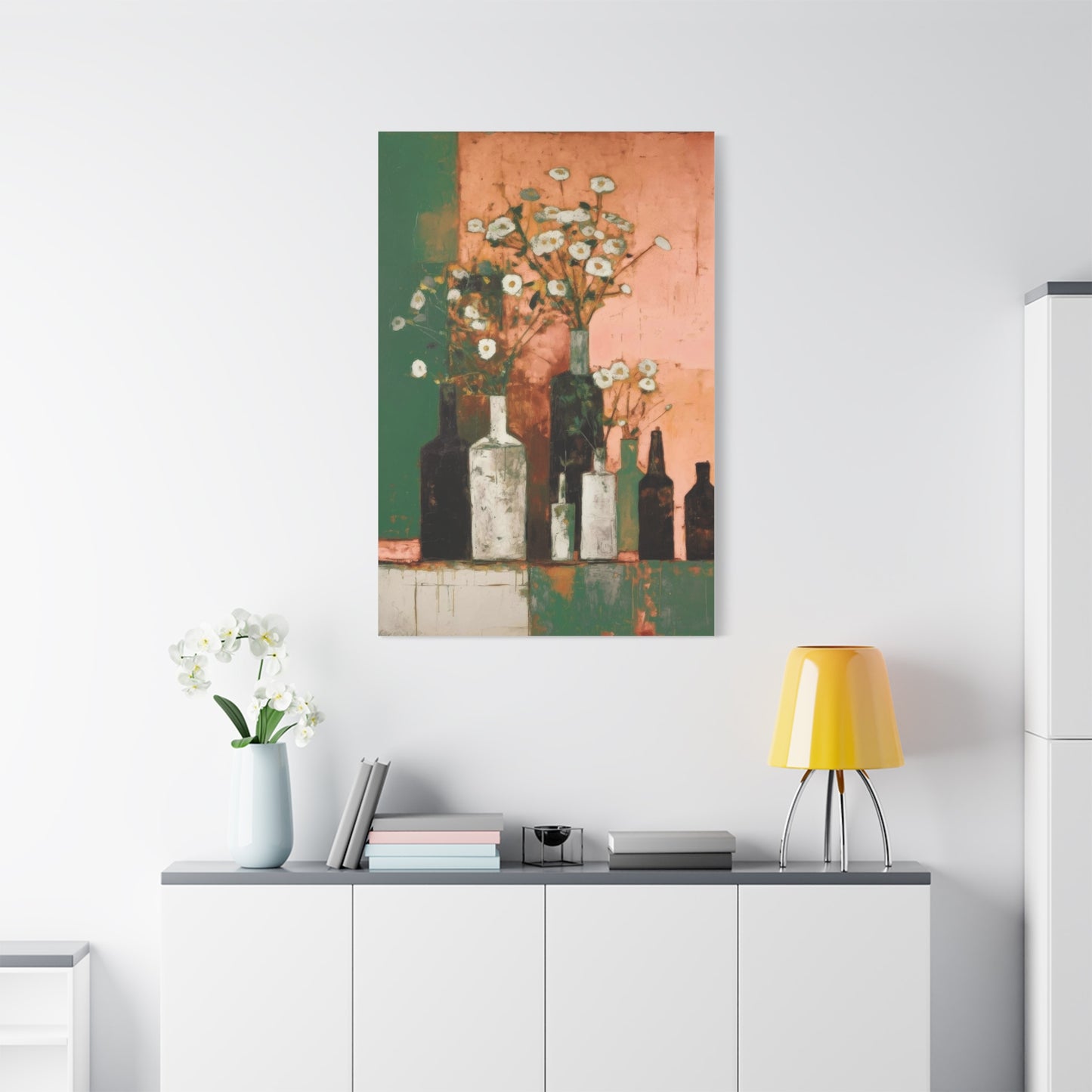 Bottles and Blooms Wall Art & Canvas Prints