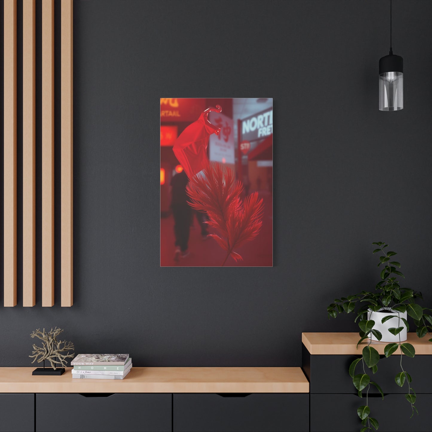 Crimson Reverie Canvas Wall Art & Canvas Print