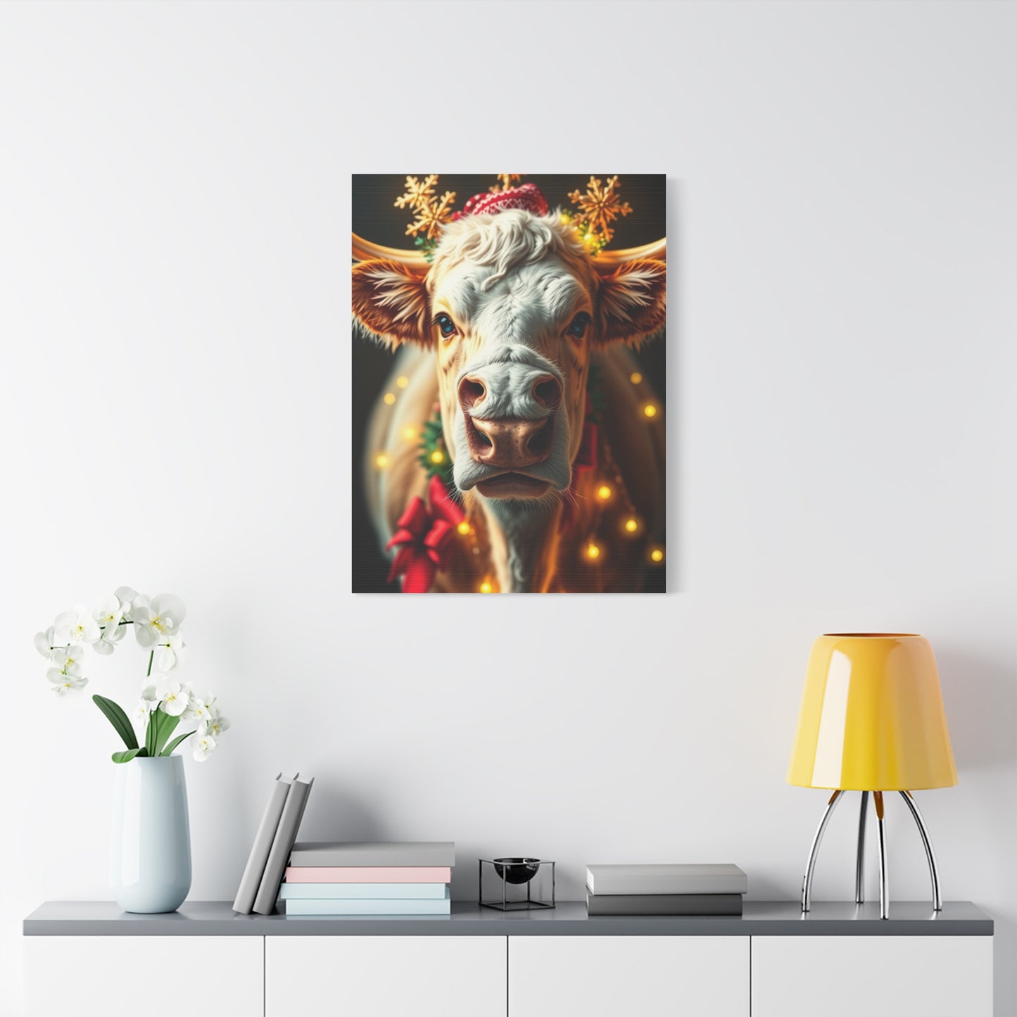 Jubilant Cattle Wonderland Art wall art & canvas print