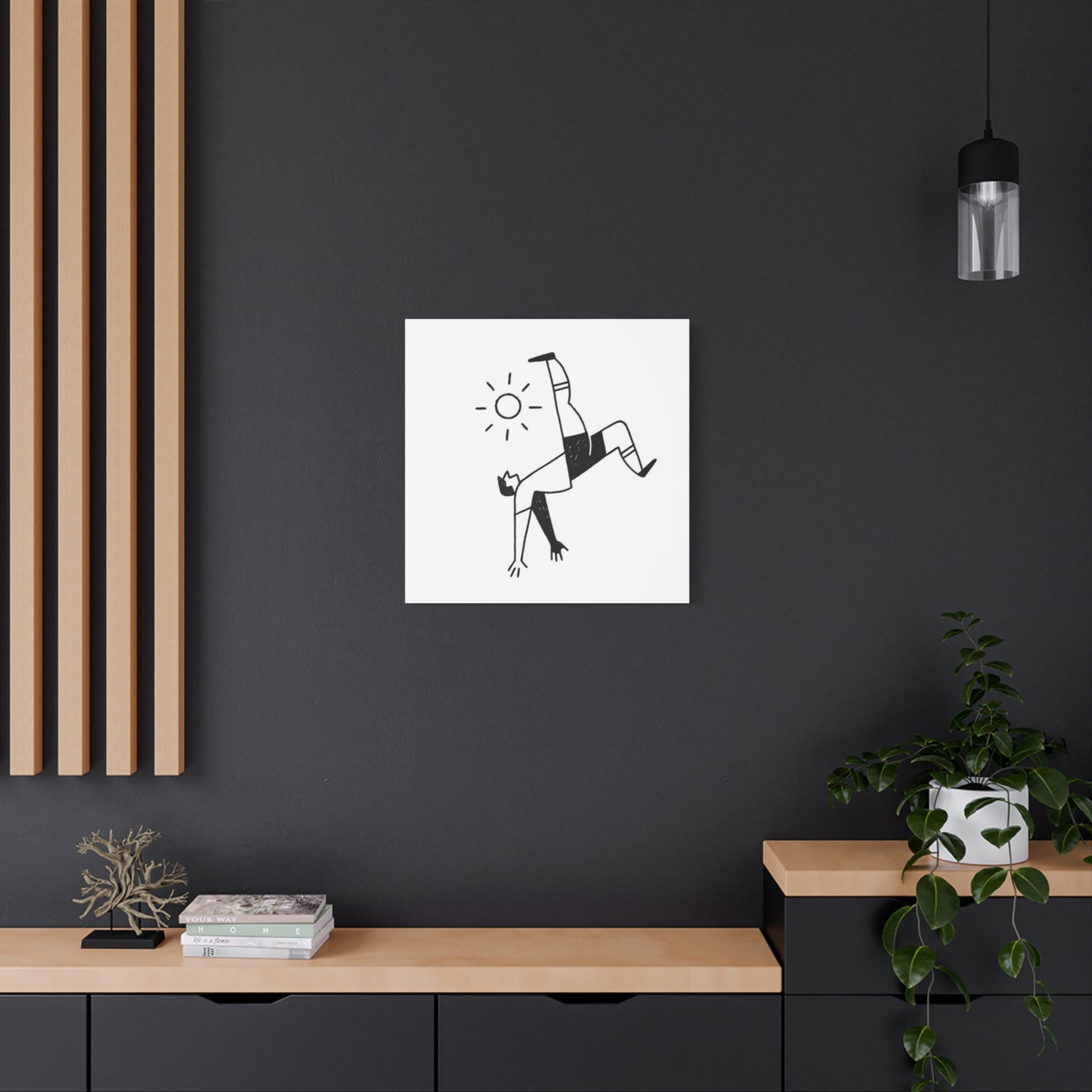 Soccer Reverse Kick Drawing Wall Art & Canvas Prints
